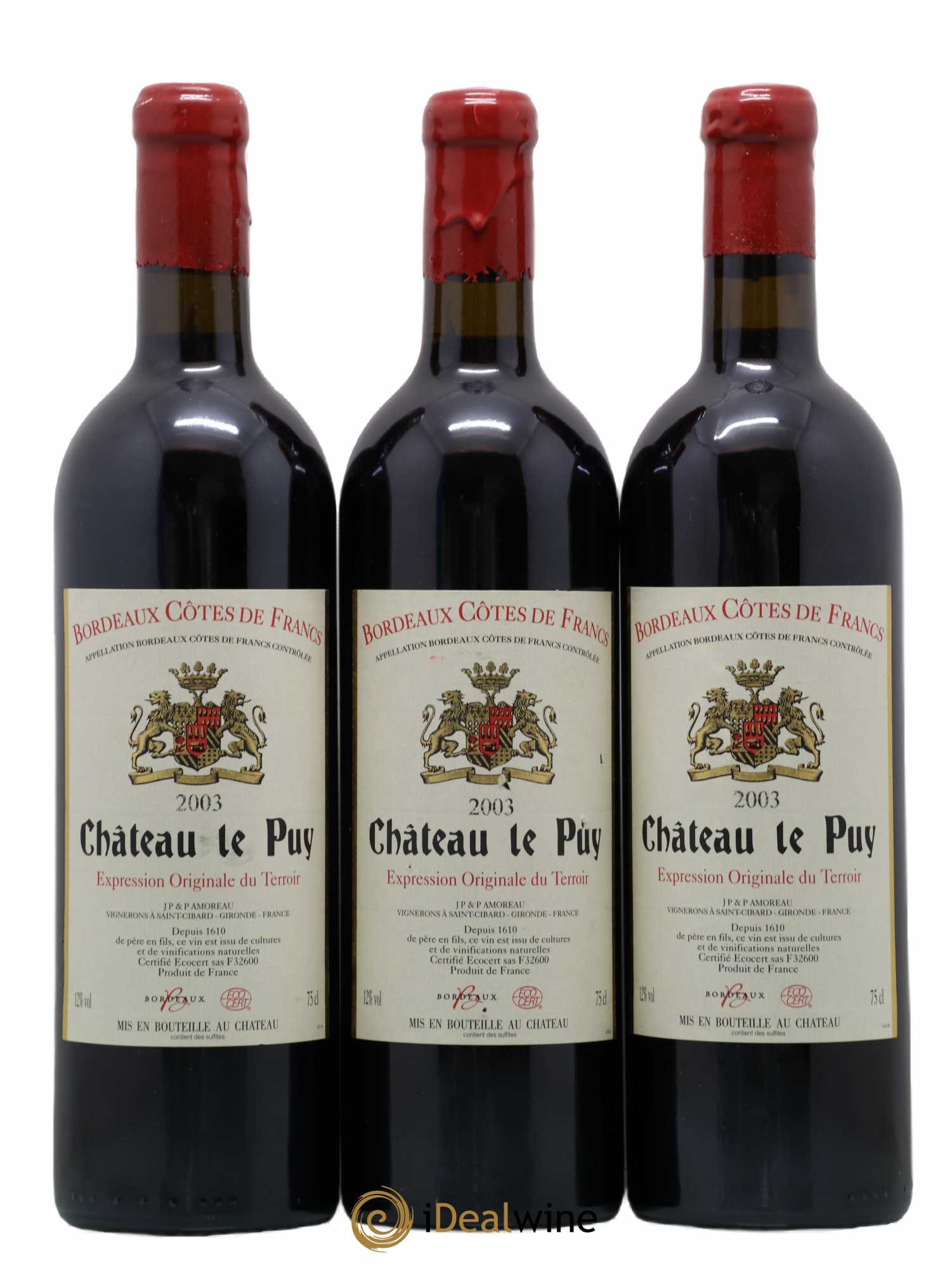 Château Le Puy 2003 - Lot de 6 bouteilles - 1