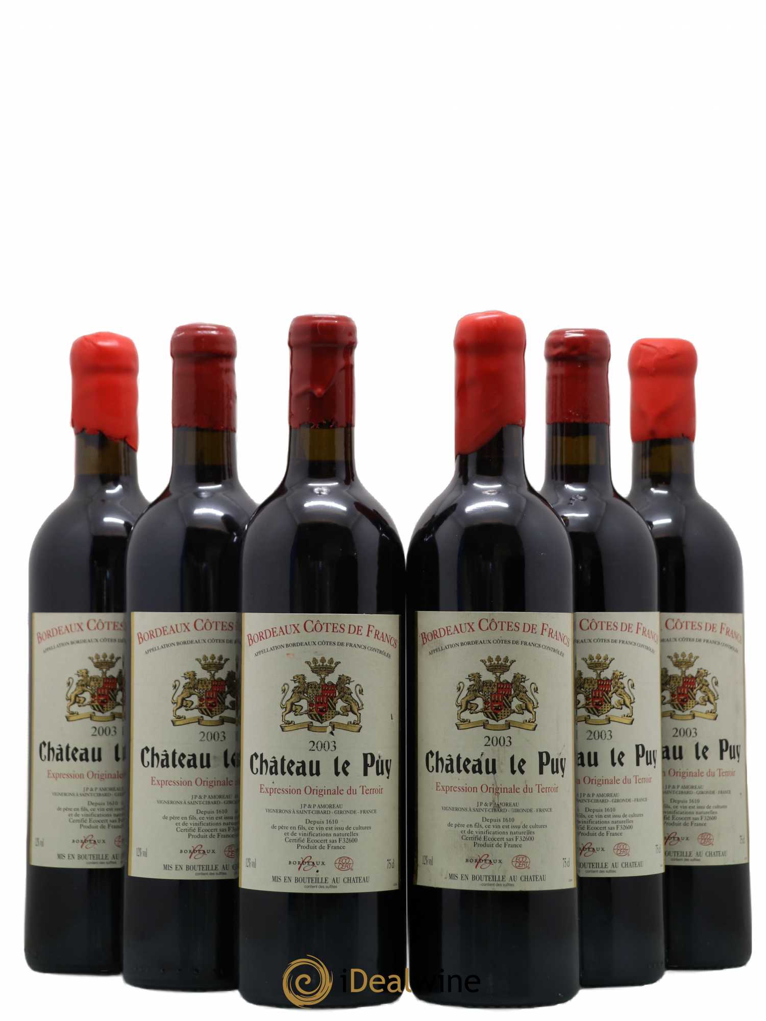 Château Le Puy 2003 - Lot de 6 bouteilles - 0