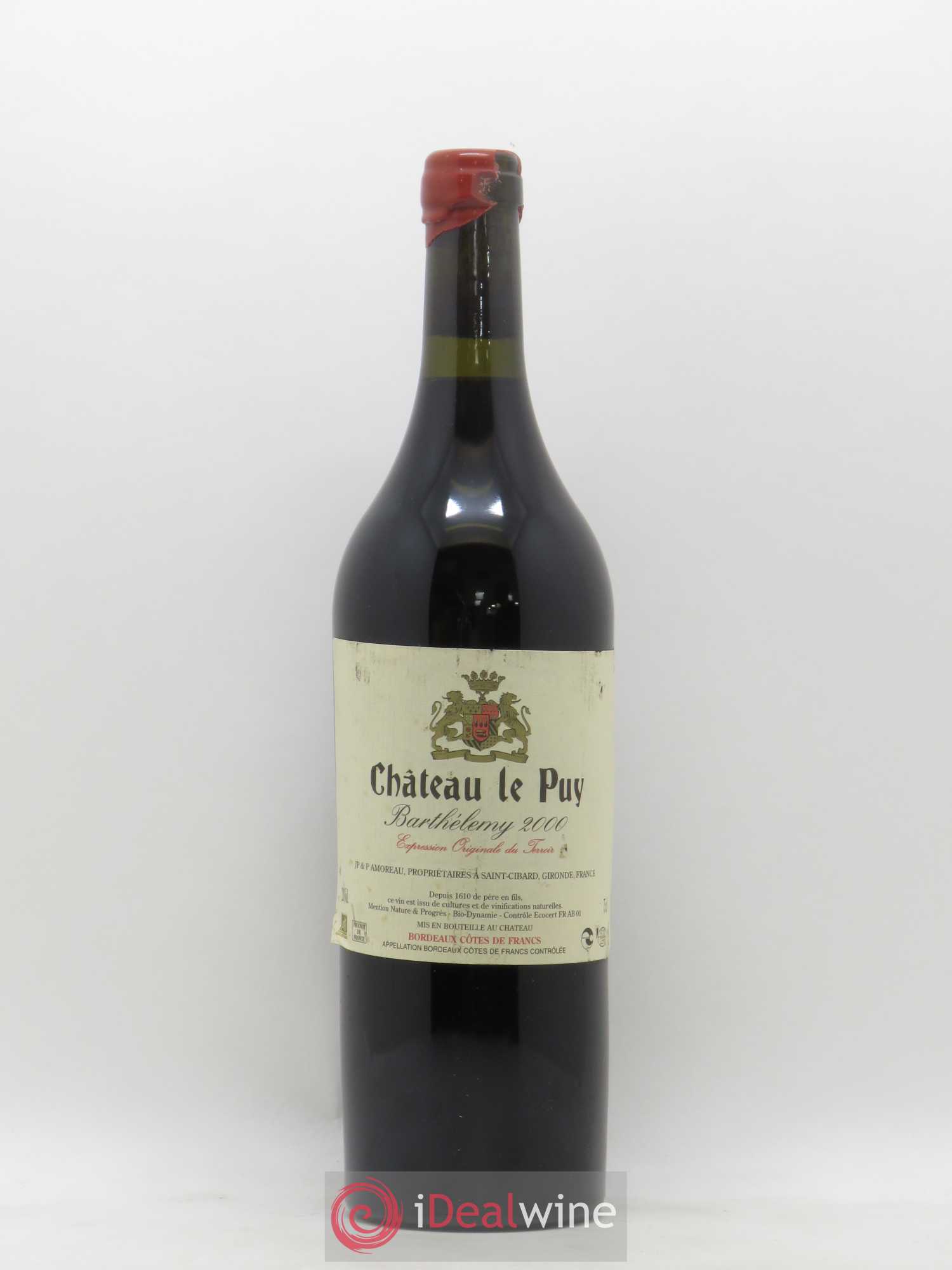 Le Puy - Cuvée Barthélemy 2000 - Lot de 1 bouteille - 0
