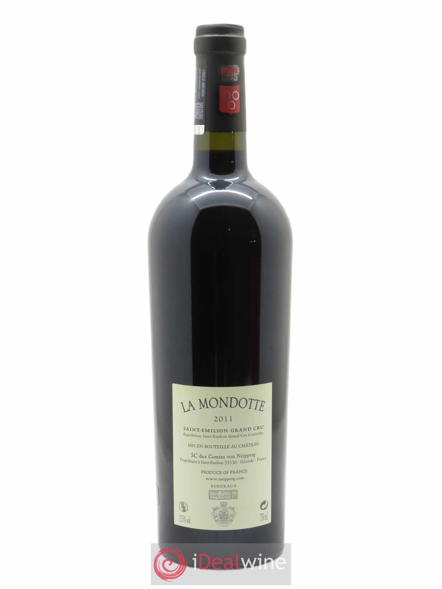 La Mondotte 1er Grand Cru Classé B depuis 2012 2011 - Lot de 1 bouteille - 1