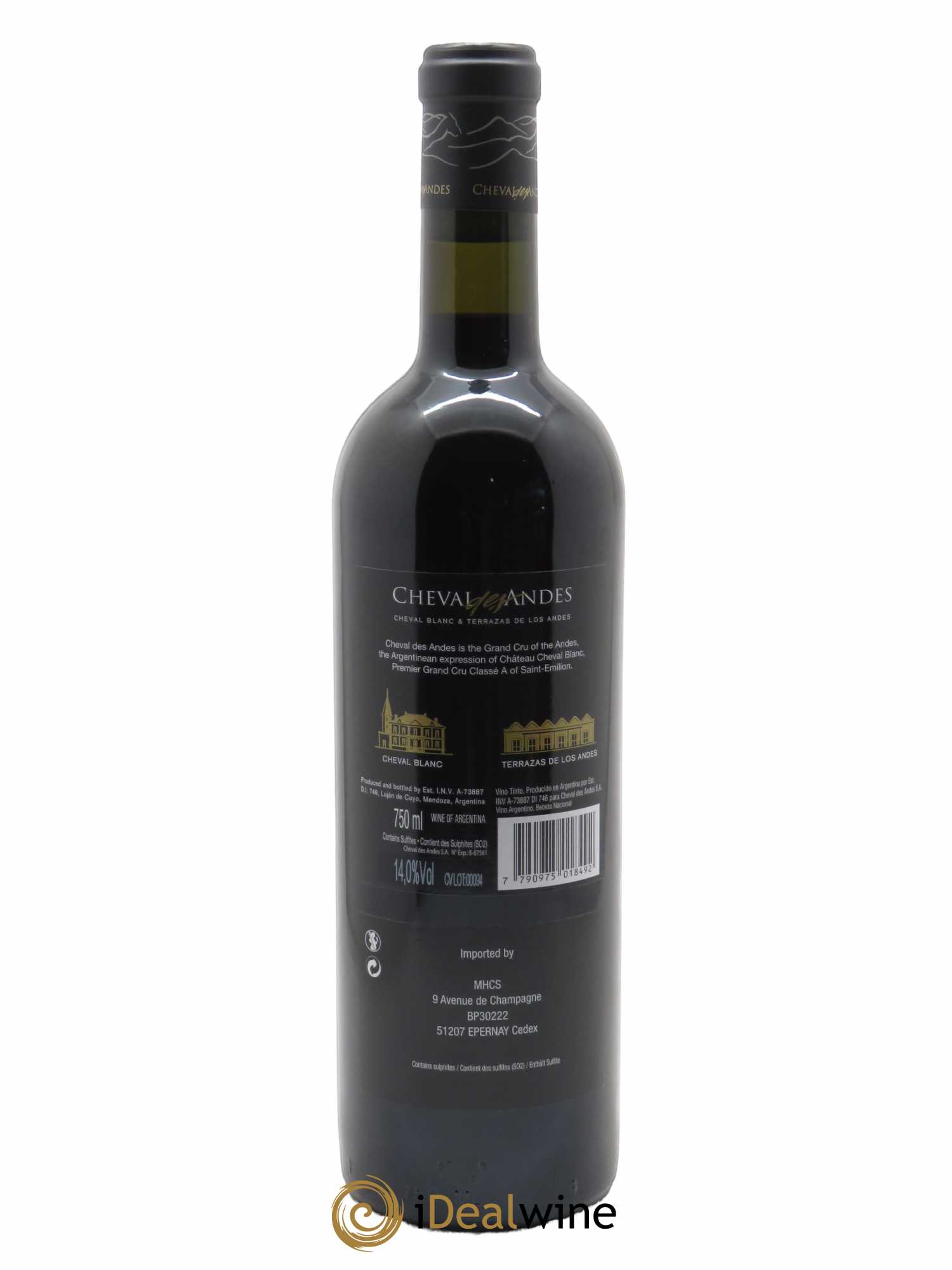 Mendoza Cheval des Andes 2015 - Lot de 1 bouteille - 1