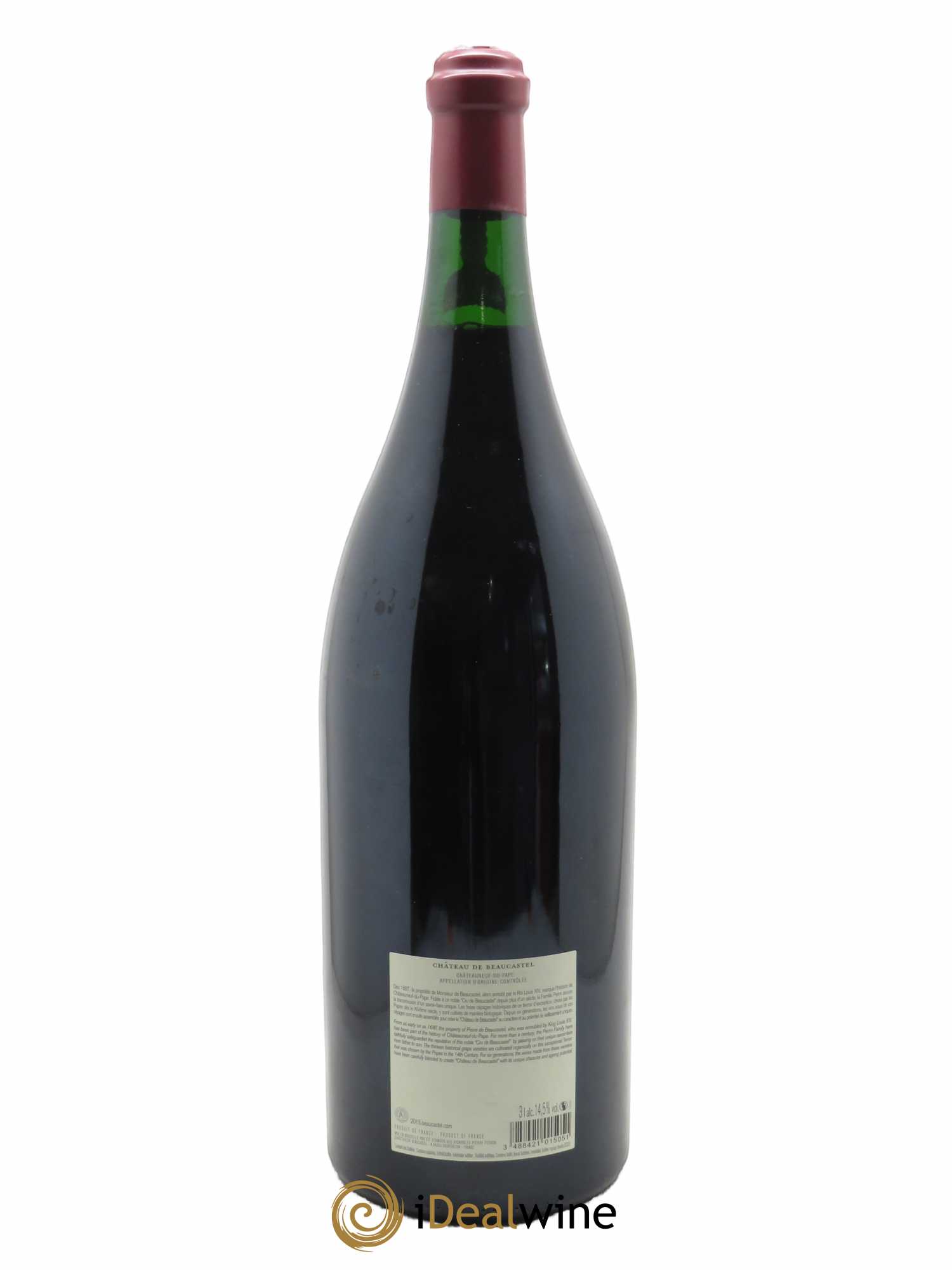 Châteauneuf-du-Pape Château de Beaucastel Famille Perrin 2015 - Lot de 1 double magnum - 1