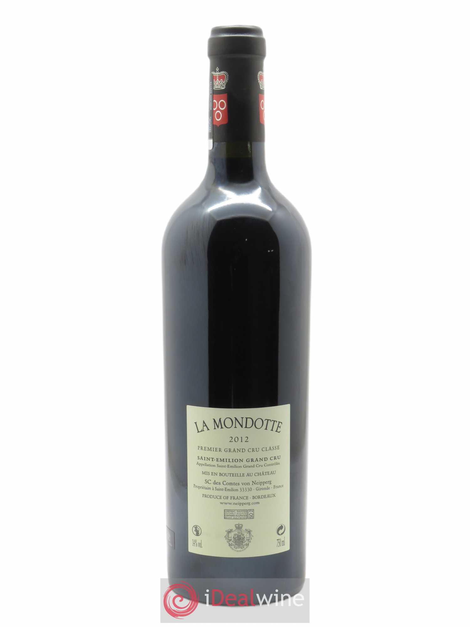 La Mondotte 1er Grand Cru Classé B depuis 2012 2012 - Lot de 1 bouteille - 1