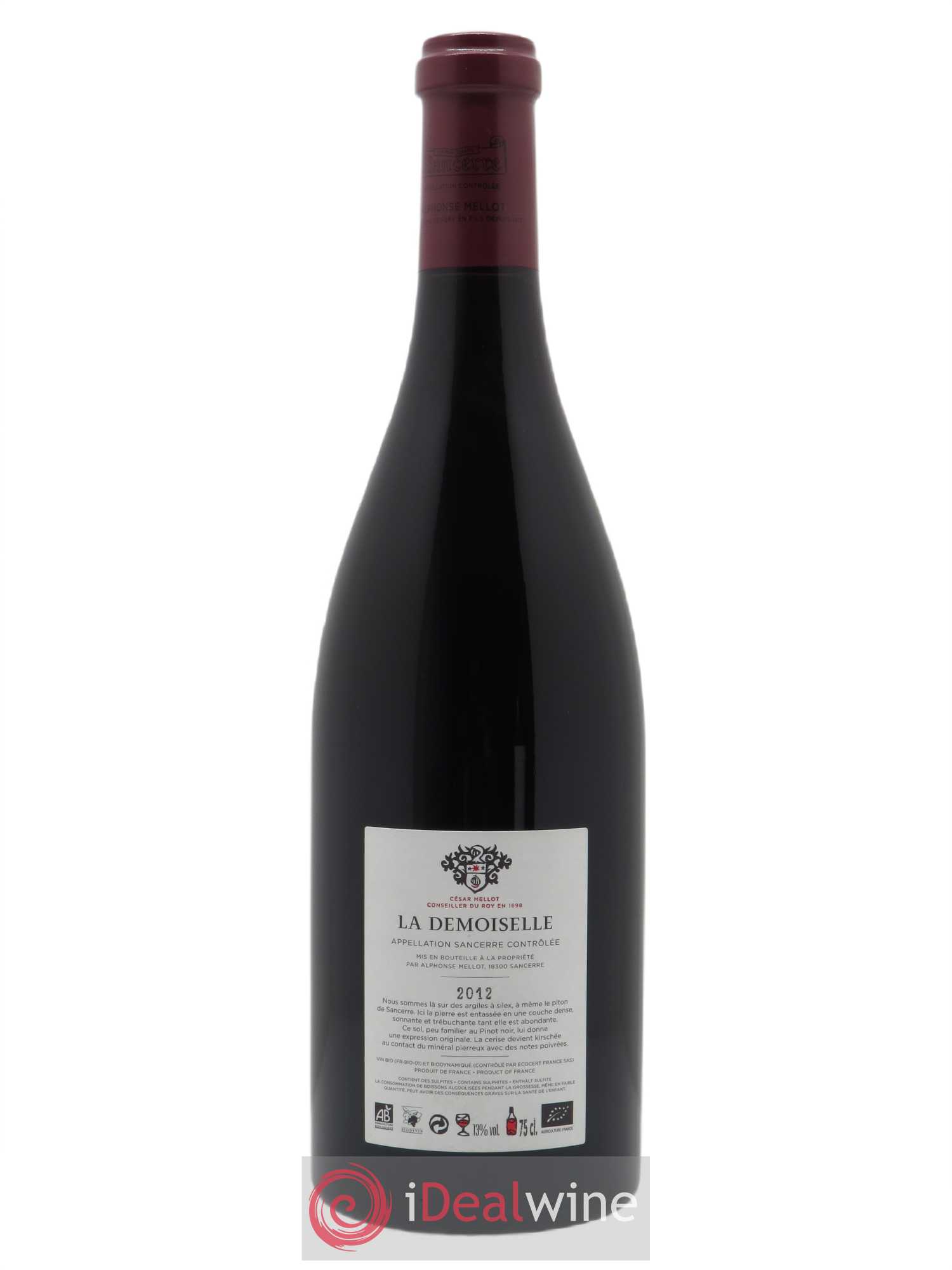 Sancerre La Demoiselle Alphonse Mellot 2012 - Lot de 1 bouteille - 1