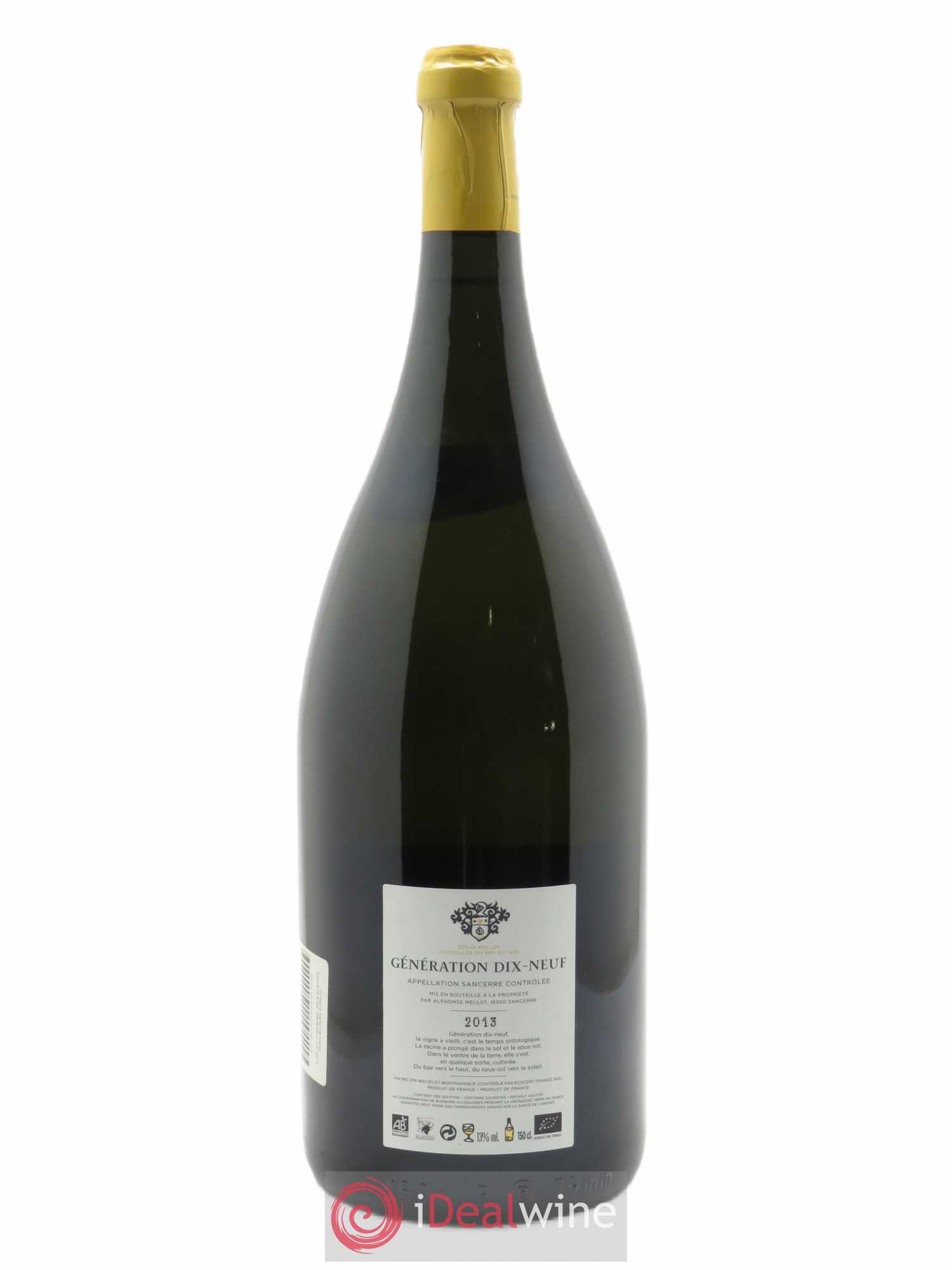 Sancerre Génération XIX Alphonse Mellot 2013 - Posten von 1 Magnum - 1