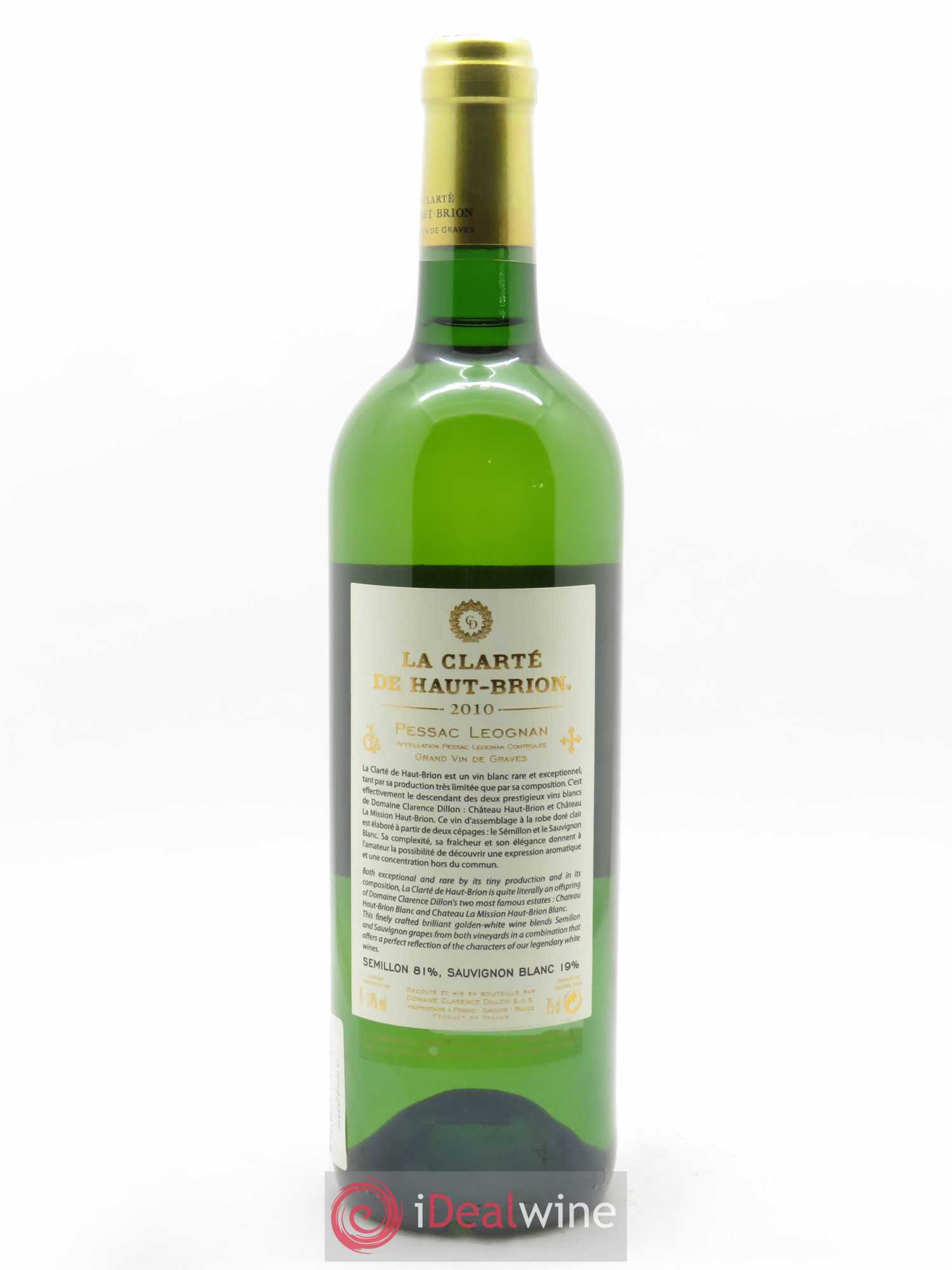 La Clarté de Haut Brion Second Vin 2010 - Lot de 1 bouteille - 1