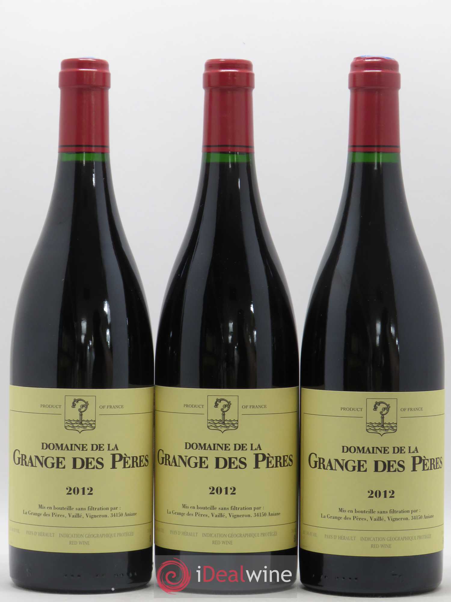 Pays d'Hérault Grange des Pères Laurent Vaillé 2012 - Lot de 3 bouteilles - 0