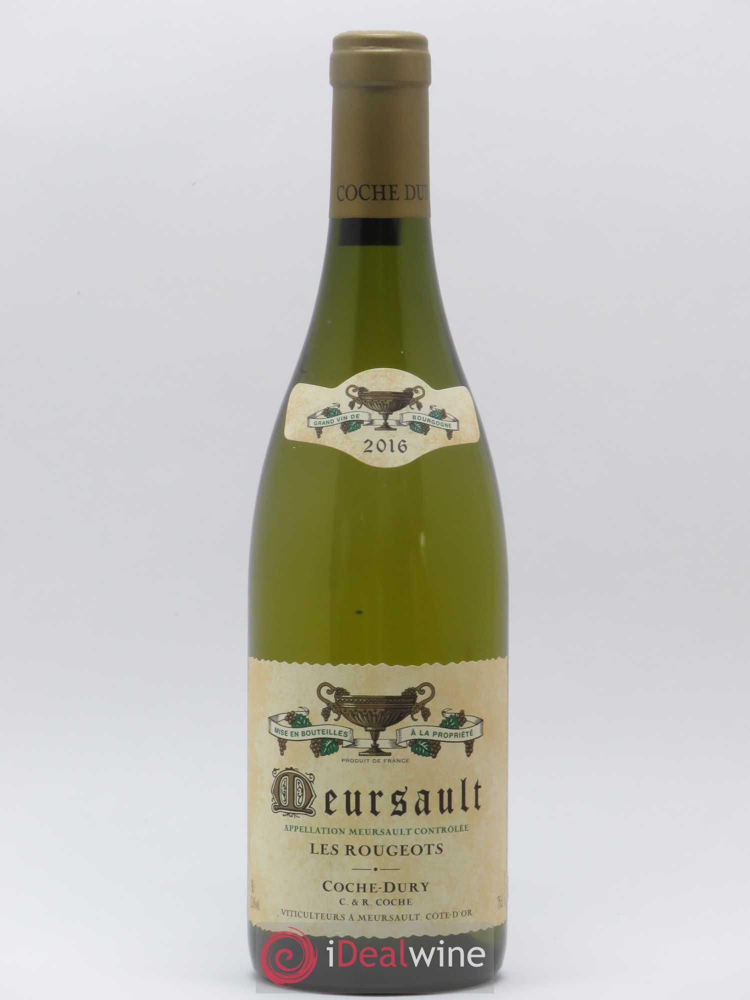 Meursault Les Rougeots Coche Dury (Domaine) 2016 - Lot de 1 bouteille - 0