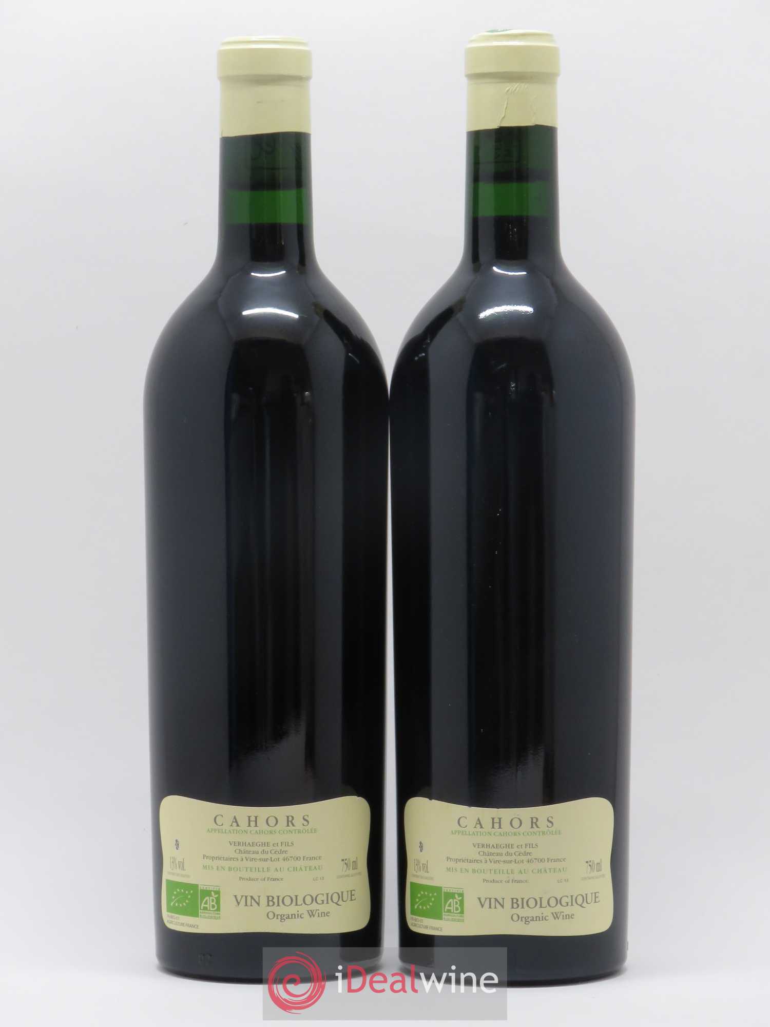 Cahors Château du Cèdre Cuvée Le Cèdre Pascal et Jean-Marc Verhaeghe 2013 - Lot de 2 bouteilles - 1