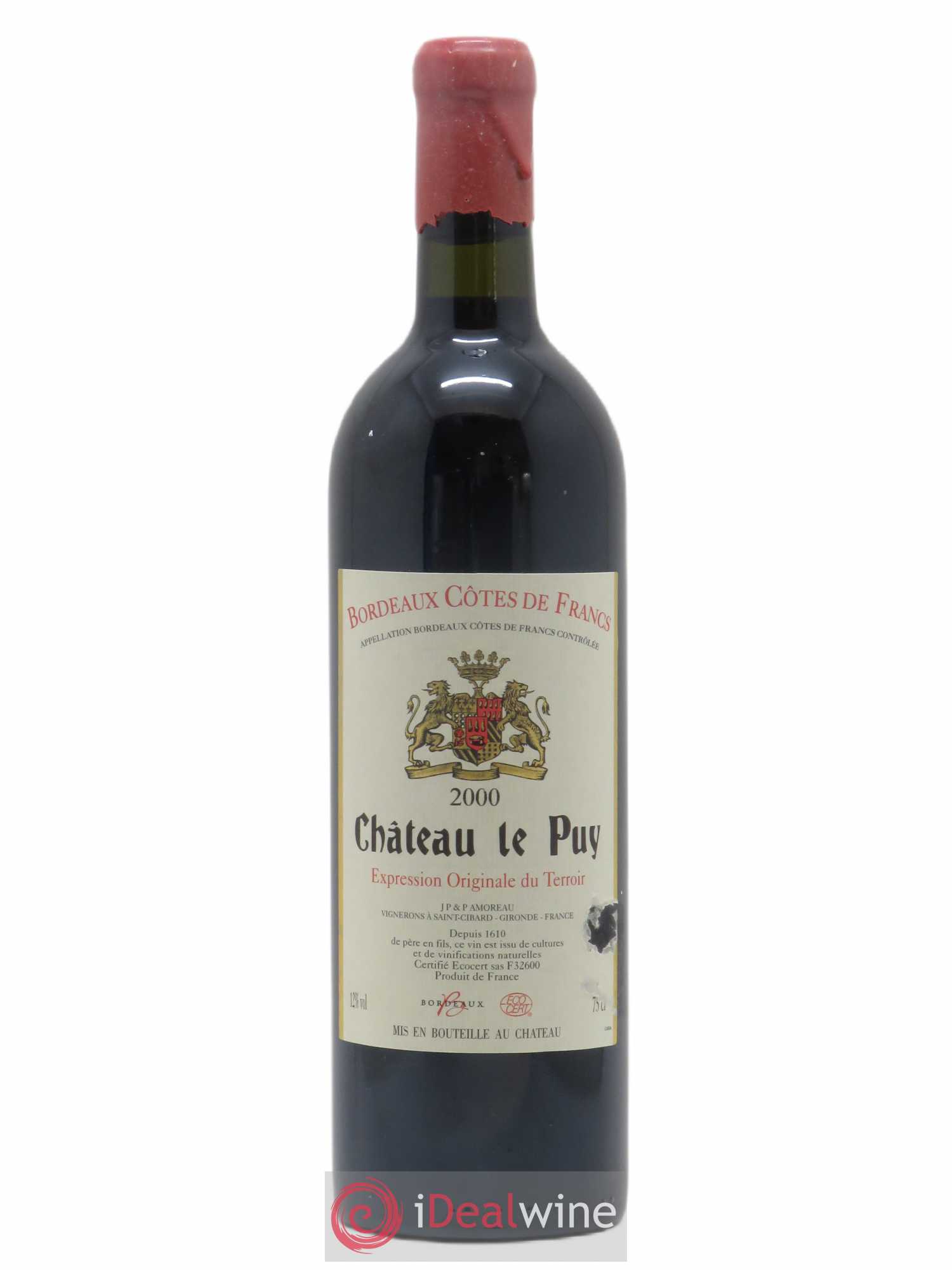 Château Le Puy 2000 - Lot de 1 bouteille - 0