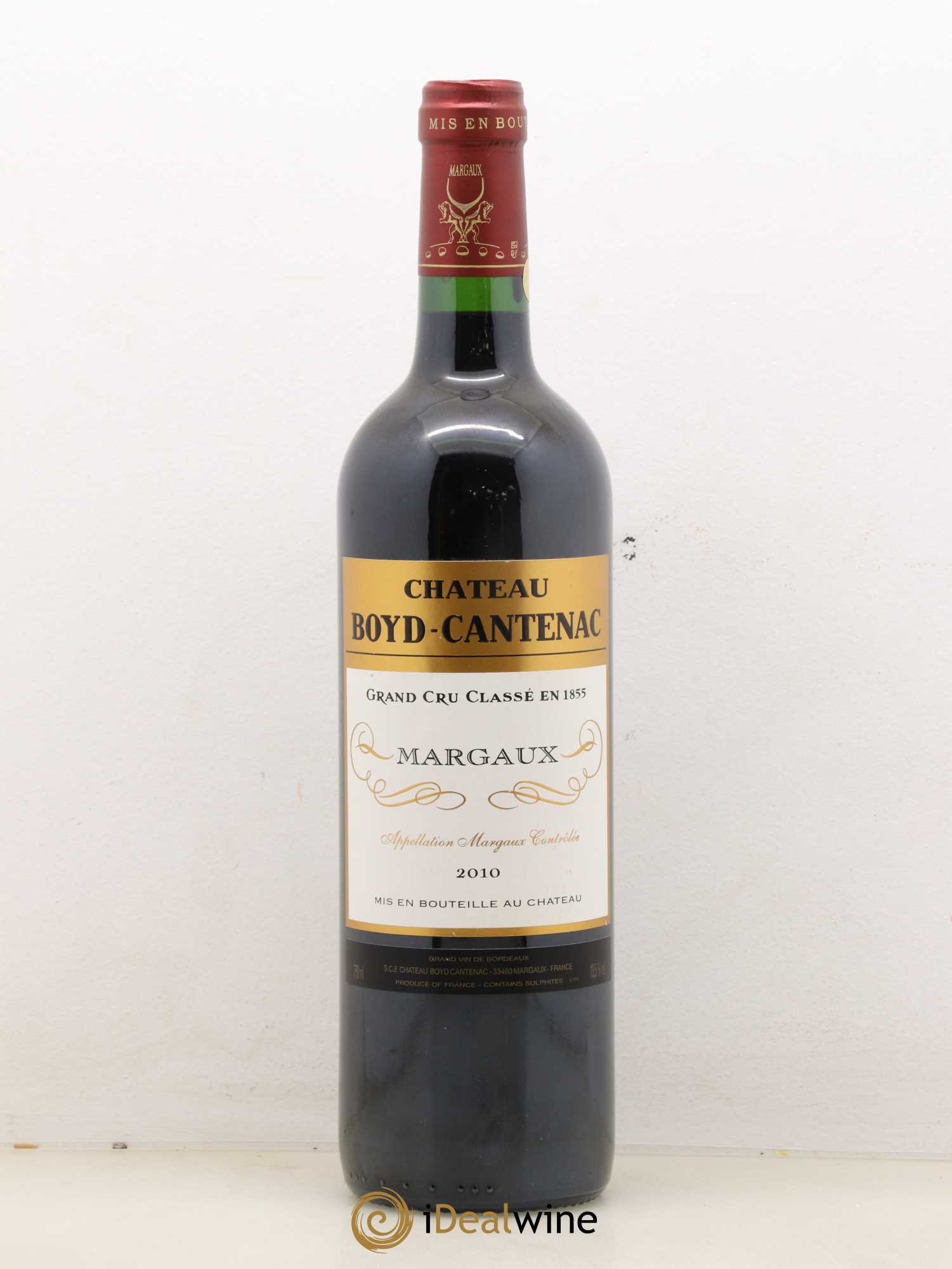 Château Boyd Cantenac 3ème Grand Cru Classé 2010 - Lot de 1 bouteille - 0