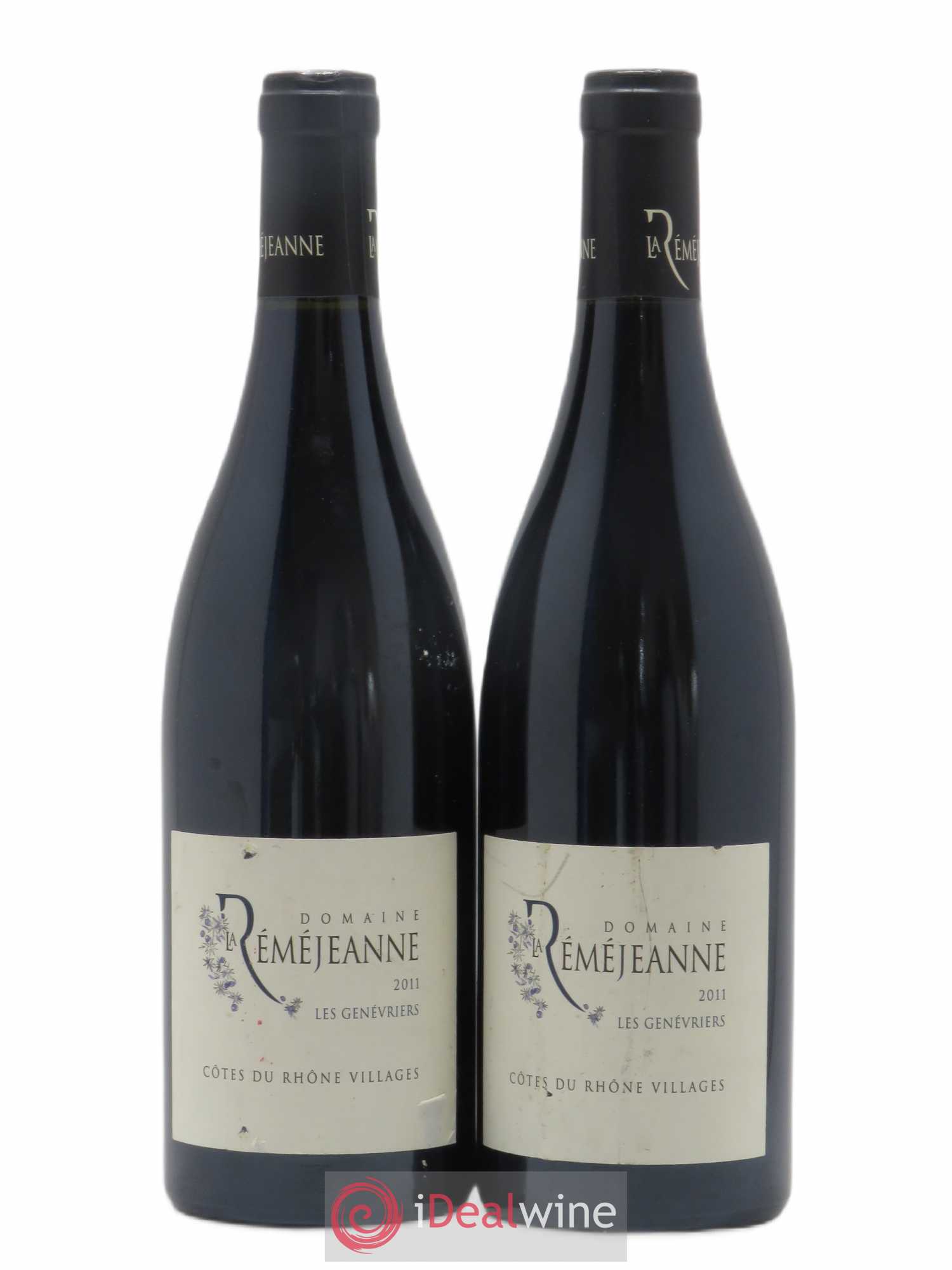 Côtes-du-Rhône Villages Les Genevriers Domaine La Réméjeanne (sans prix de réserve) 2011 - Posten von 2 Flaschen - 0