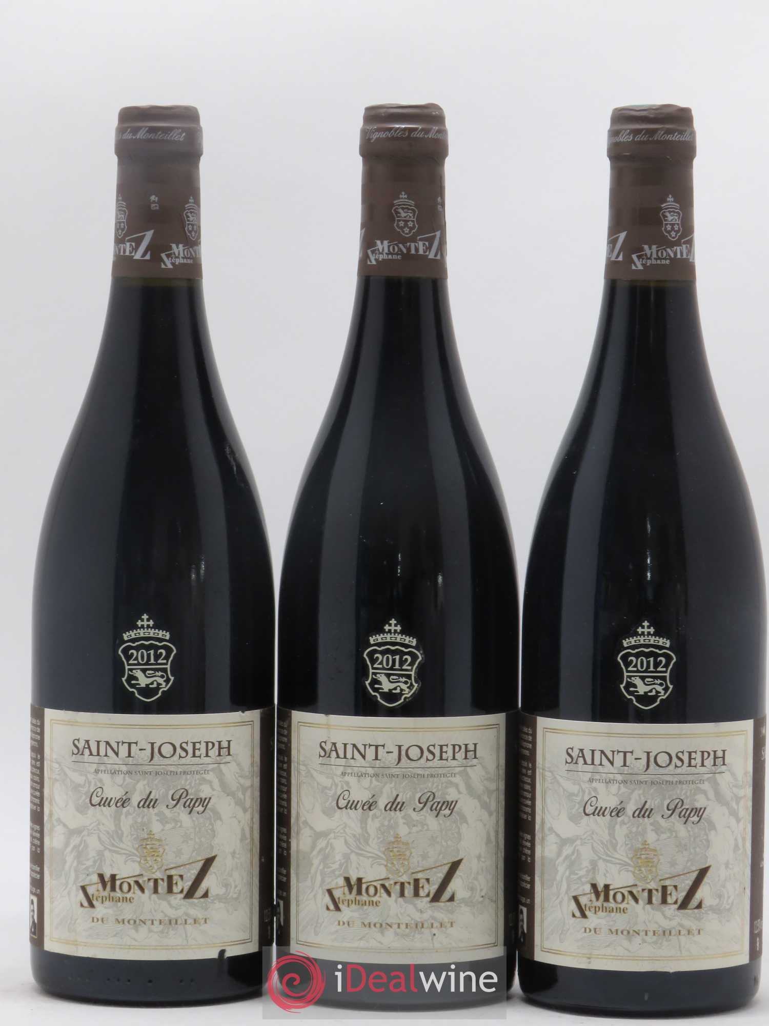 Saint-Joseph Cuvée du Papy Monteillet (Domaine du) - Stéphane Montez 2012 - Lot de 3 bouteilles - 0