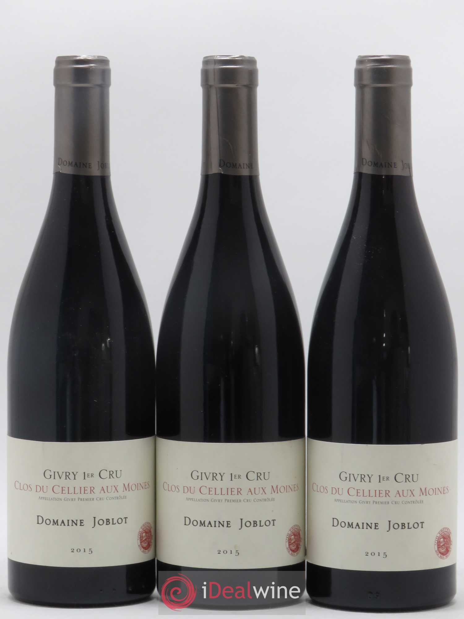Givry 1er Cru Clos du Cellier aux Moines Joblot (Domaine) 2015 - Lot de 3 bouteilles - 0