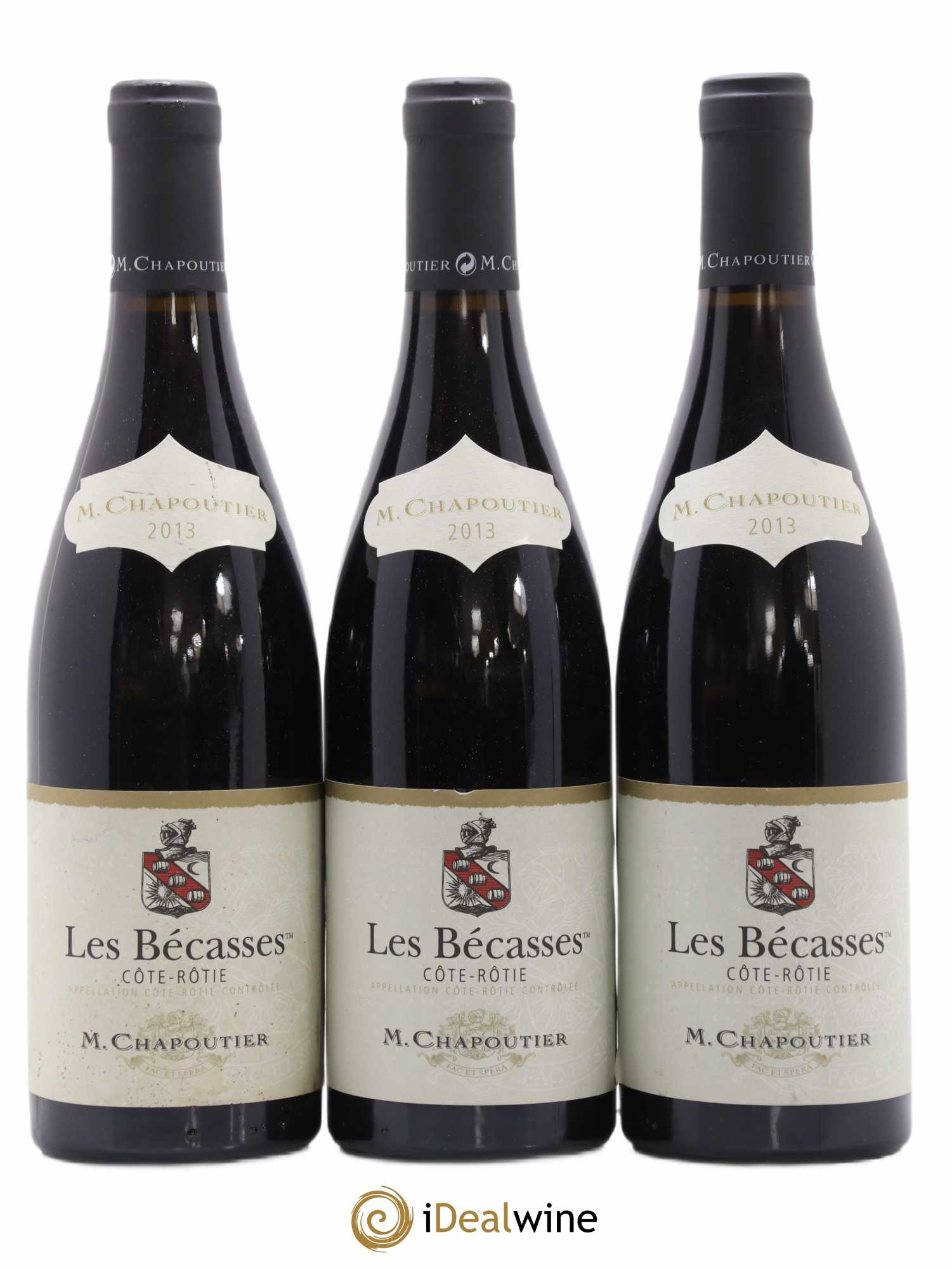 Côte-Rôtie Les Bécasses Chapoutier 2013 - Lot de 3 bouteilles - 0