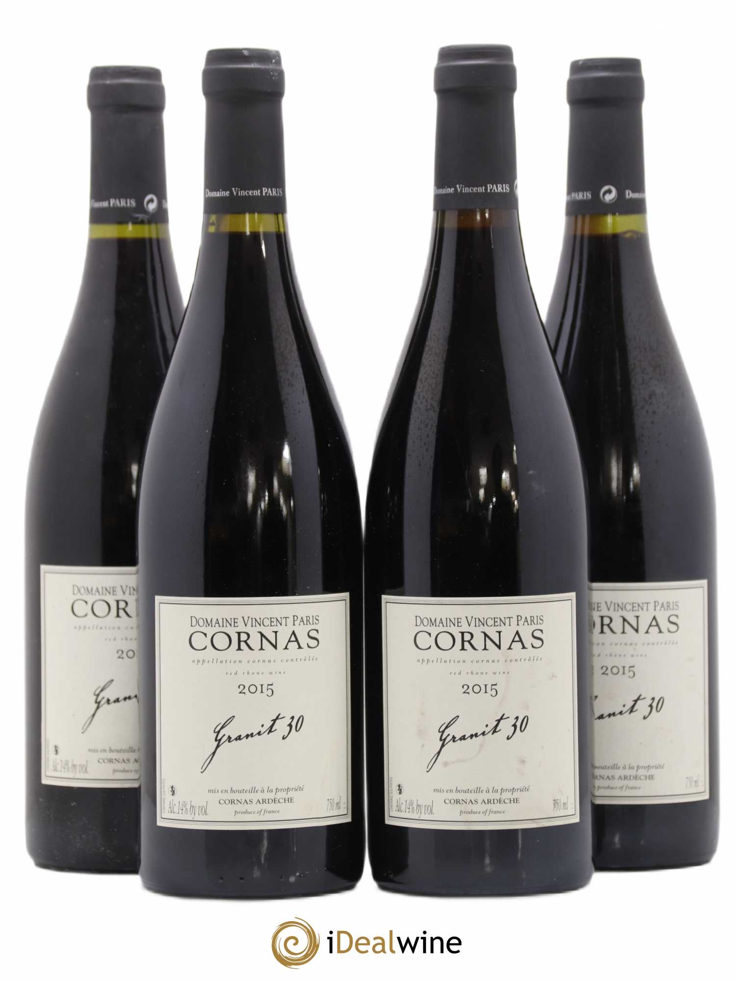 Cornas Granit 30 Vincent Paris 2015 - Lot de 4 bouteilles - 0