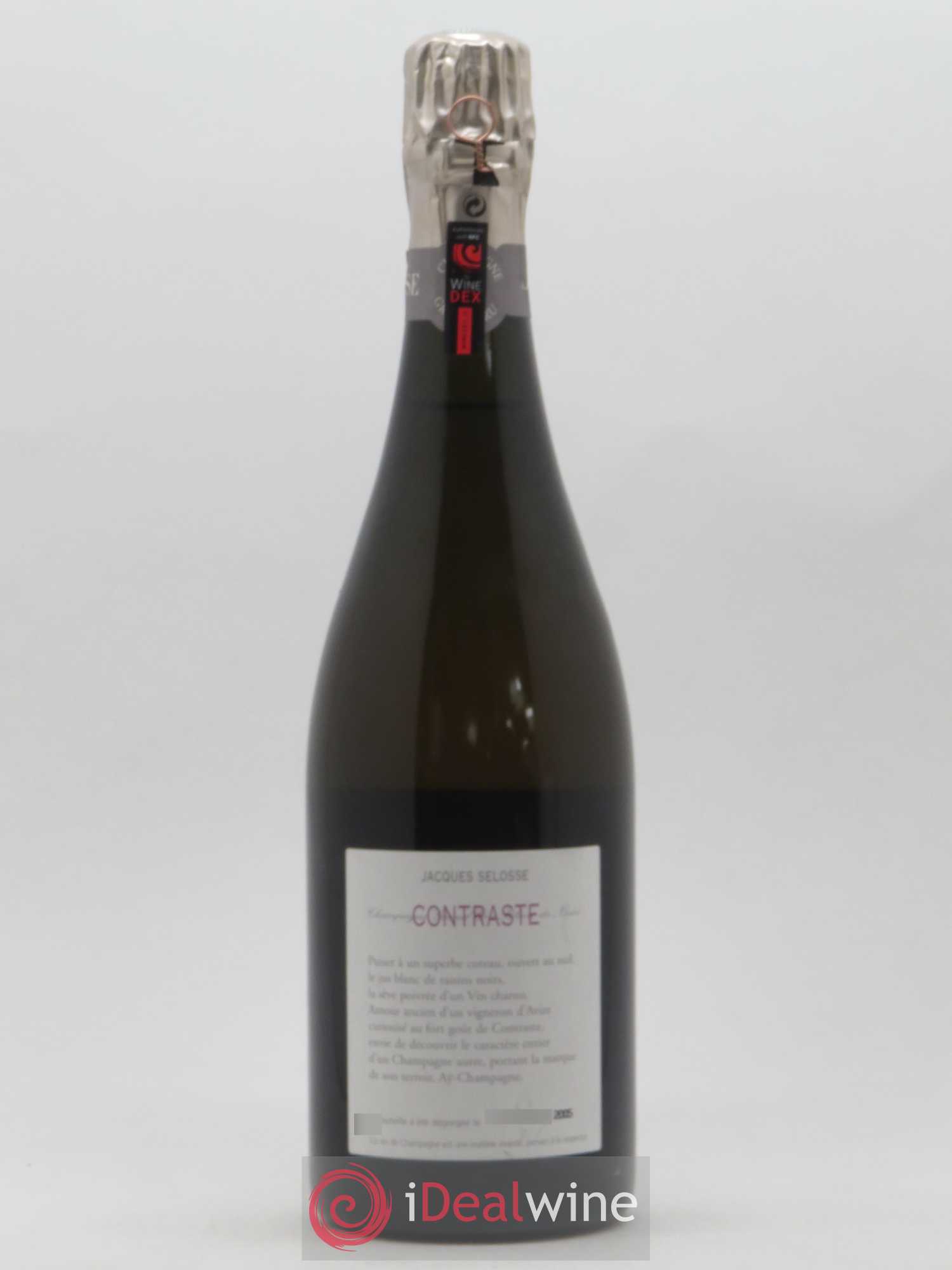 Contraste Blanc de Noirs Grand Cru Brut Jacques Selosse - Lot de 1 bouteille - 1