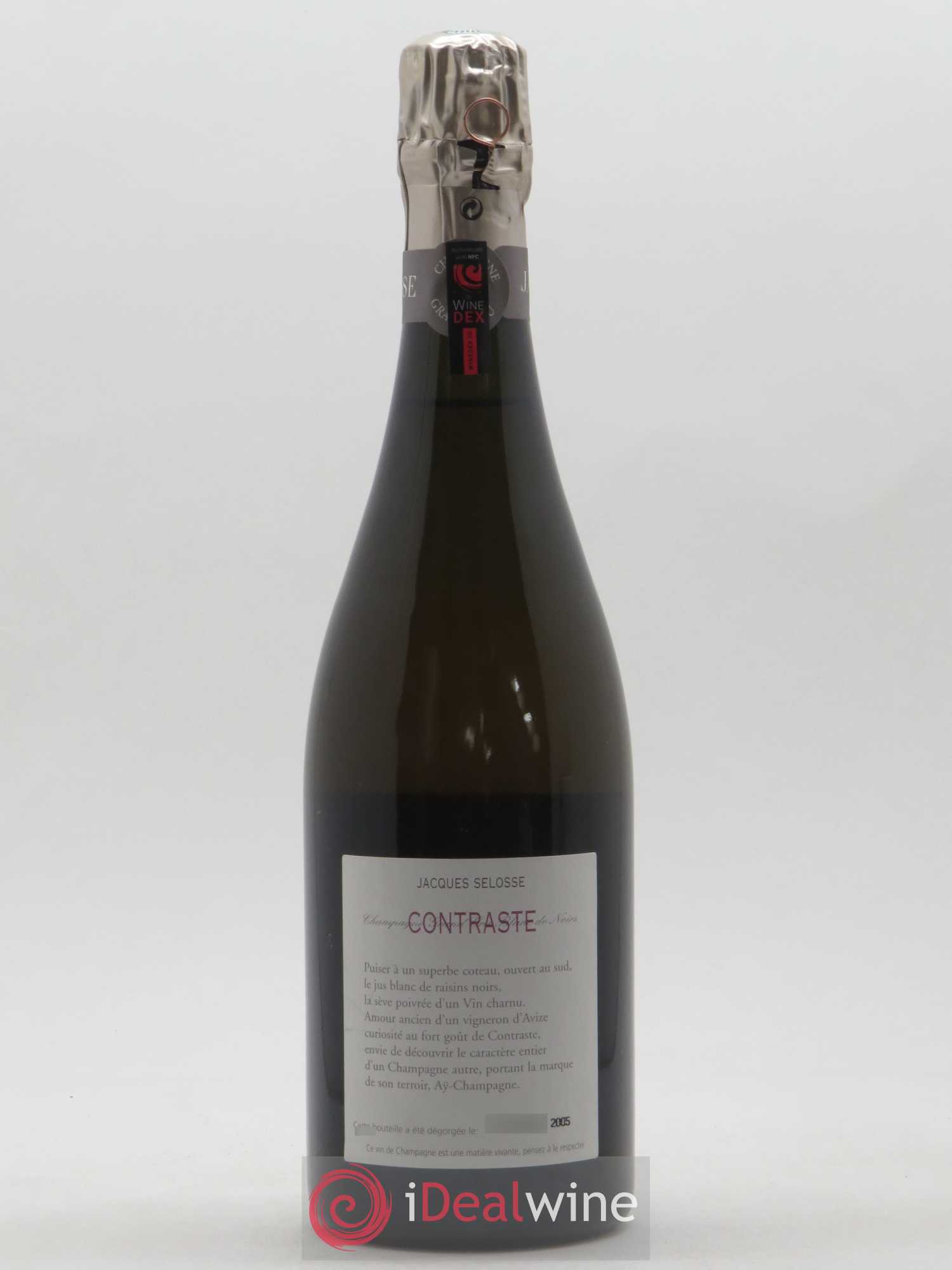 Contraste Blanc de Noirs Grand Cru Brut Jacques Selosse - Lot of 1 bottle - 1