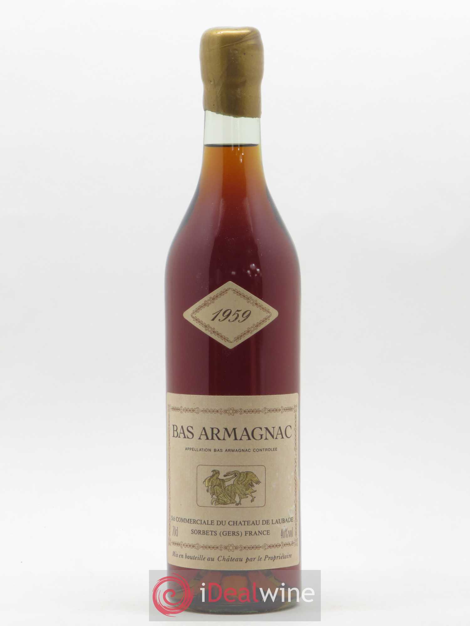 Bas-Armagnac Château de Laubade Bas Armagnac 1959 - Posten von 1 Flasche - 0