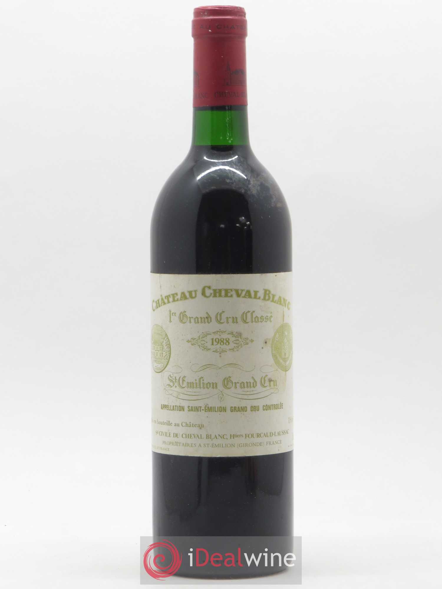 Château Cheval Blanc 1er Grand Cru Classé A 1988 - Lot de 1 bouteille - 0