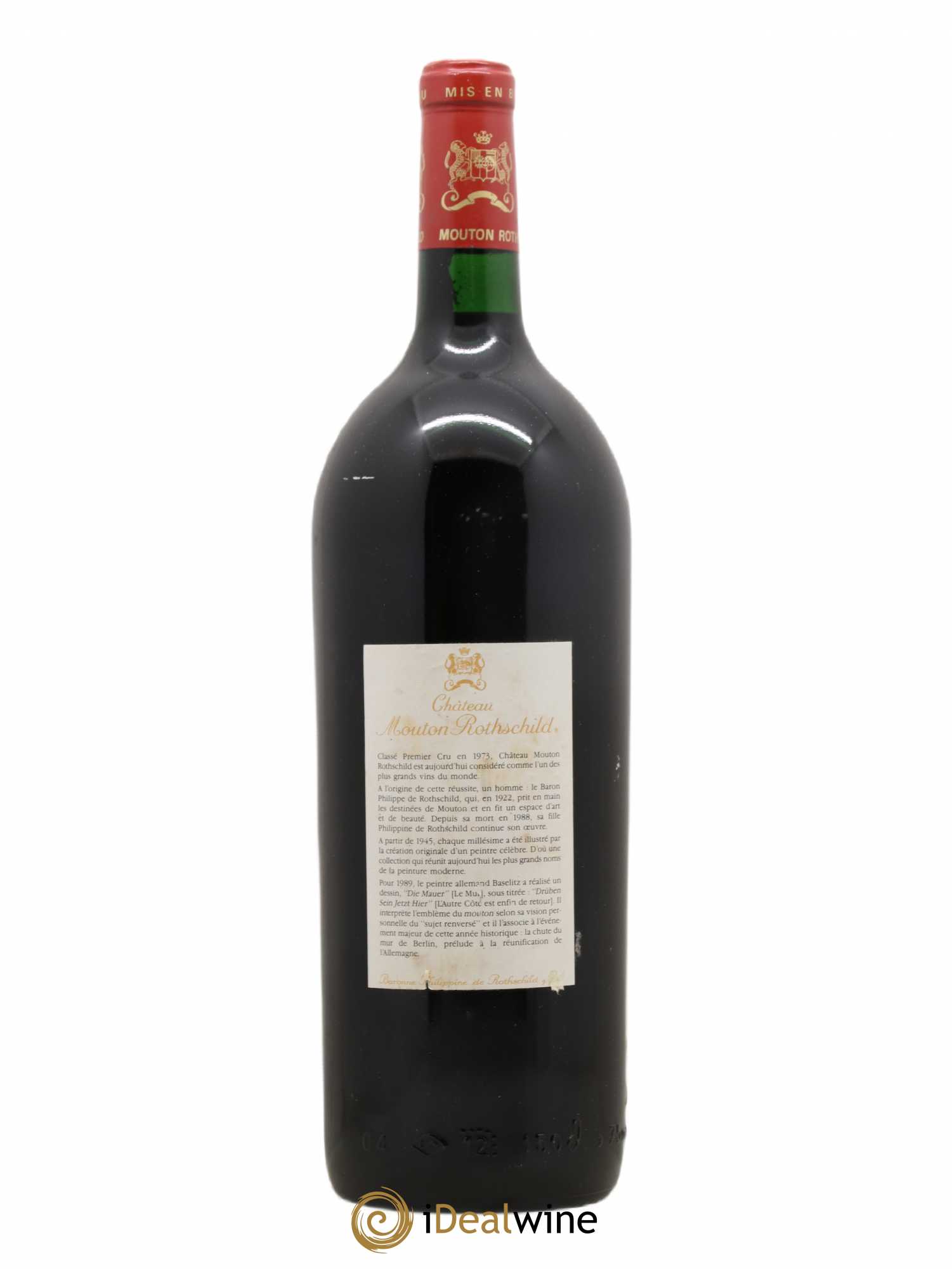 Château Mouton Rothschild 1er Grand Cru Classé 1989 - Lot de 1 magnum - 1