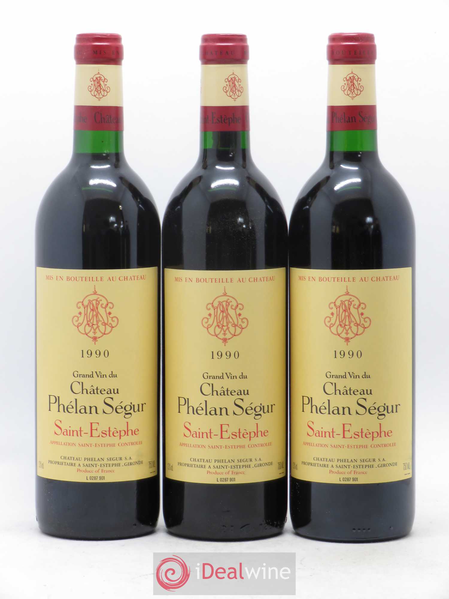 Château Phélan Ségur 1990 - Lot de 6 bouteilles - 2
