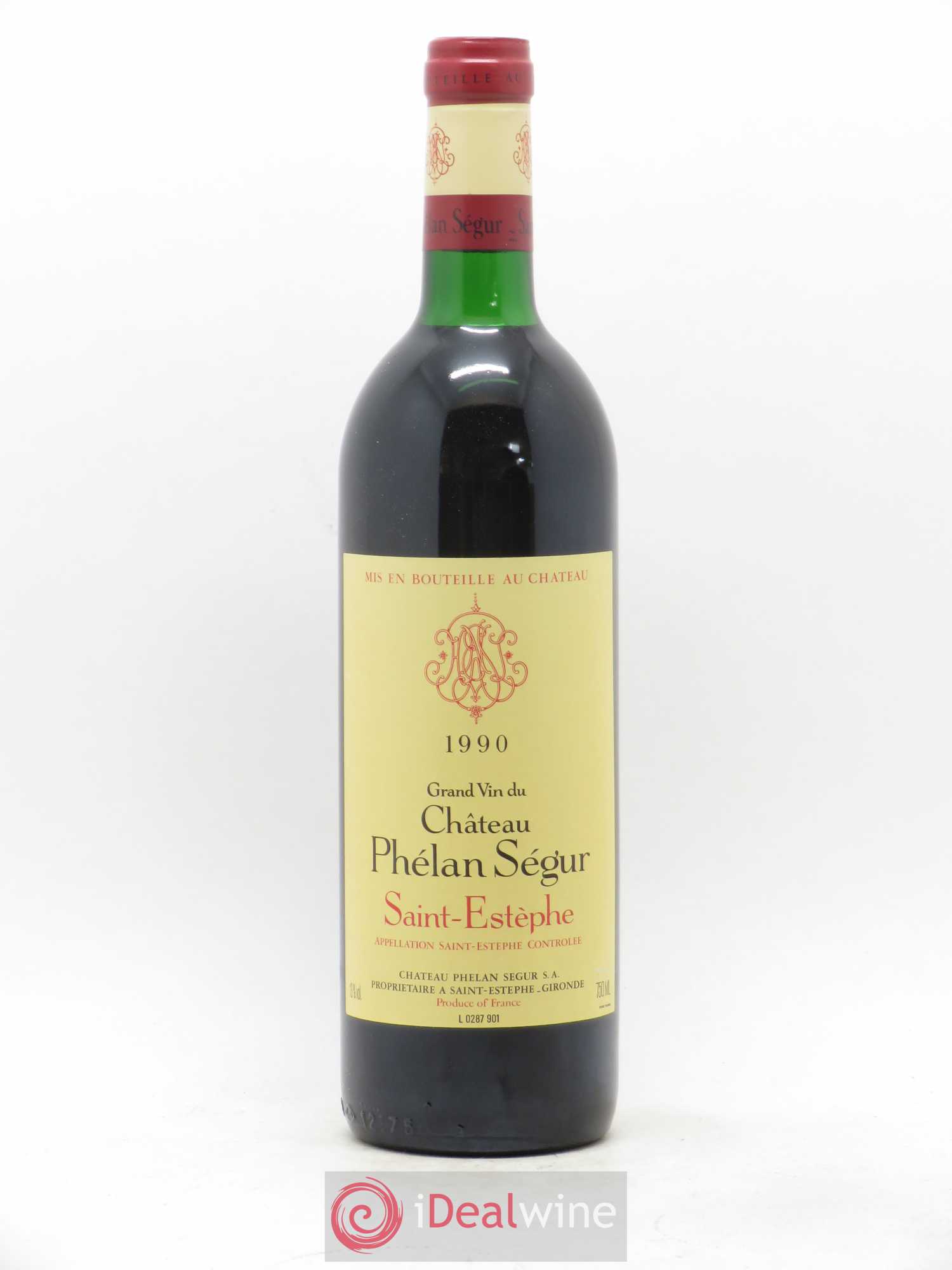 Château Phélan Ségur 1990 - Lot de 1 bouteille - 0