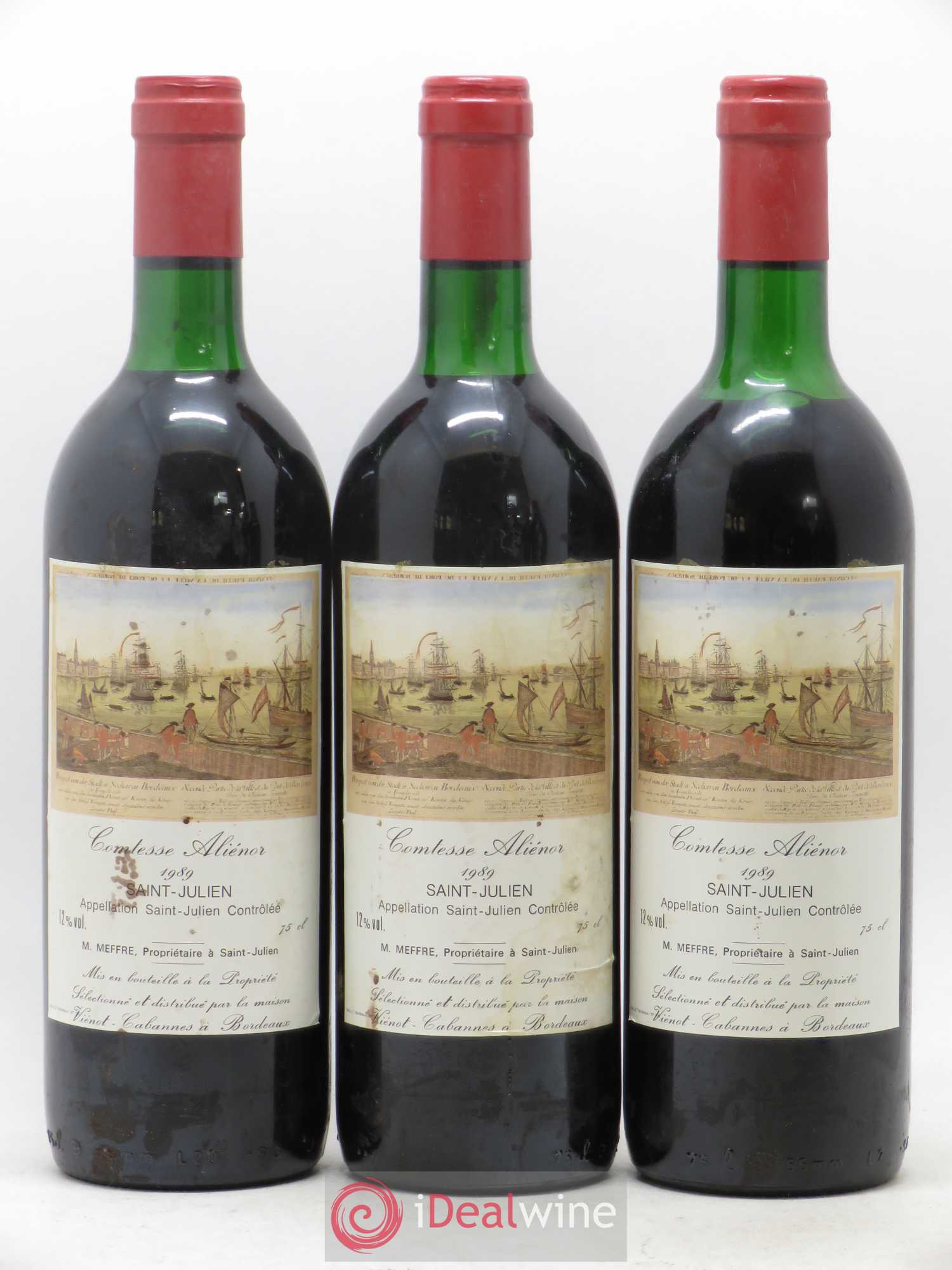 Saint-Julien Comtesse Alienor 1989 - Lot de 6 bouteilles - 2