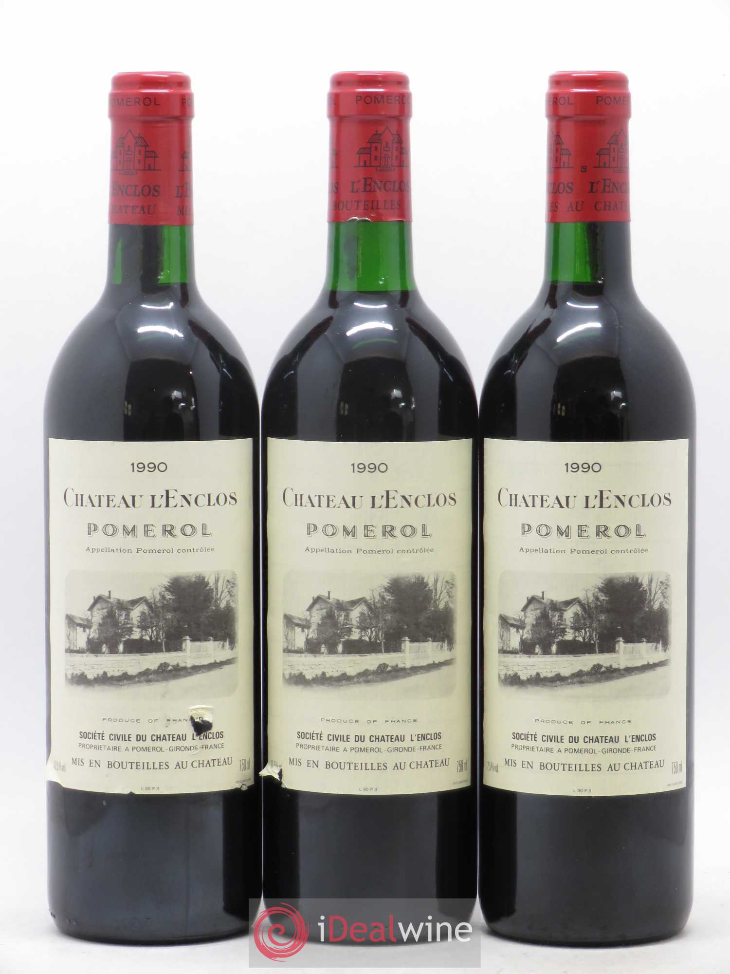 Château l' Enclos 1990 - Lot de 6 bouteilles - 1