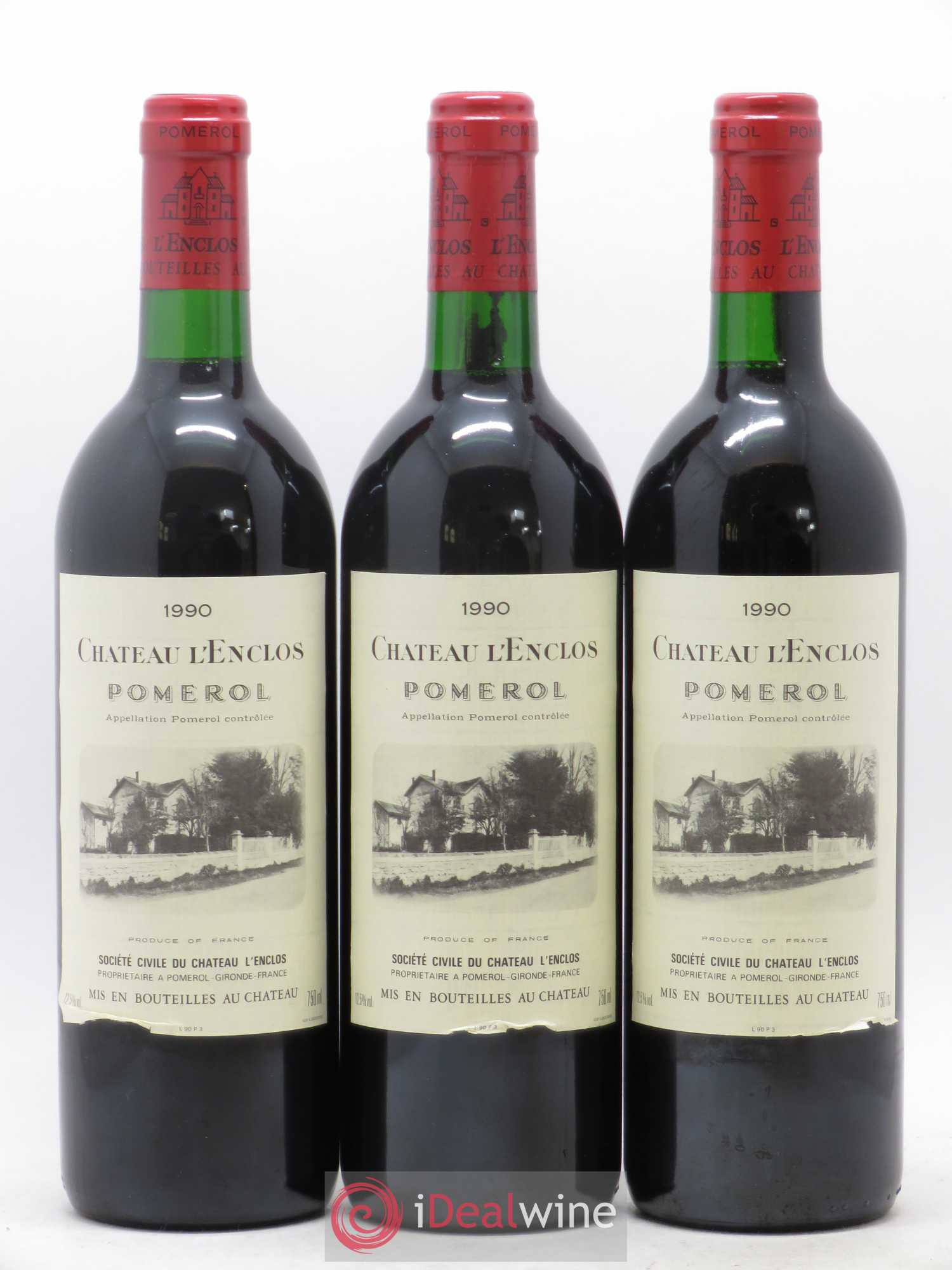 Château l' Enclos 1990 - Lot de 6 bouteilles - 2