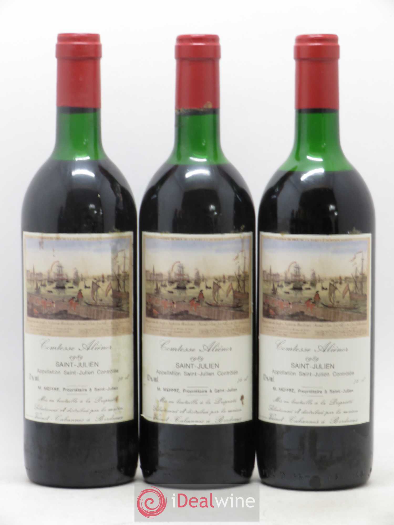 Saint-Julien Comtesse Alienor 1989 - Lot de 6 bouteilles - 1