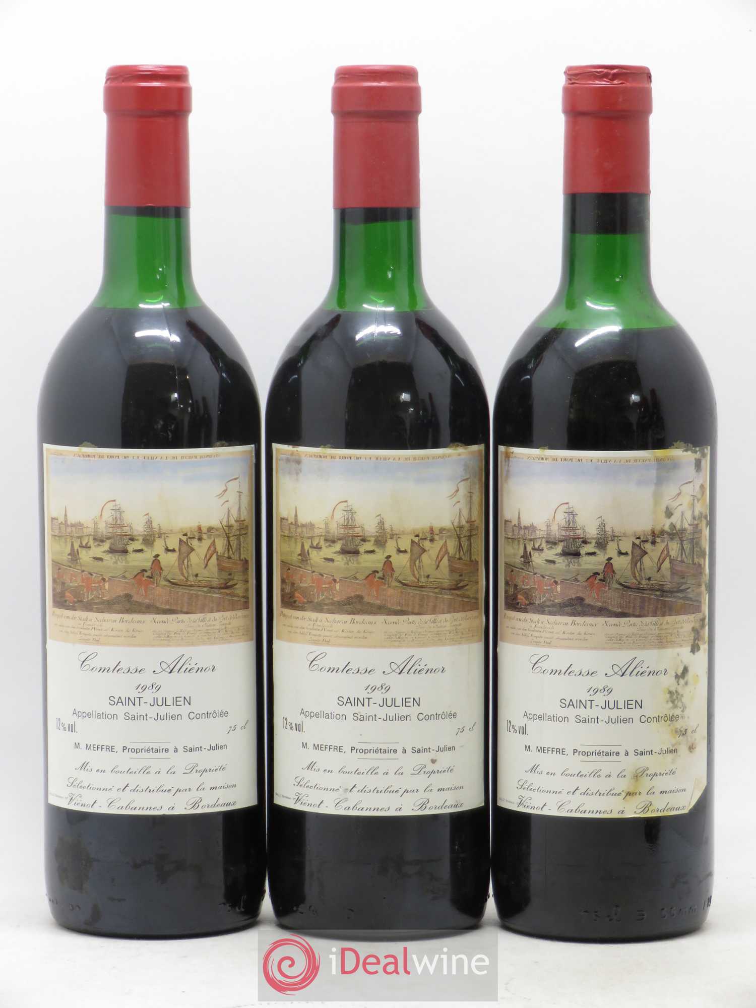 Saint-Julien Comtesse Alienor 1989 - Lot de 6 bouteilles - 2