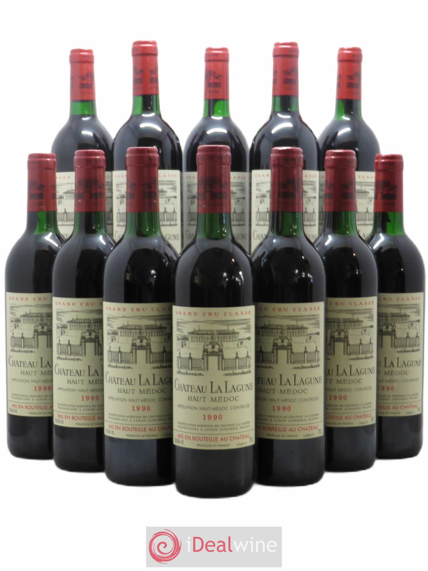 Château la Lagune 3ème Grand Cru Classé 1990 - Lot de 12 bouteilles - 0