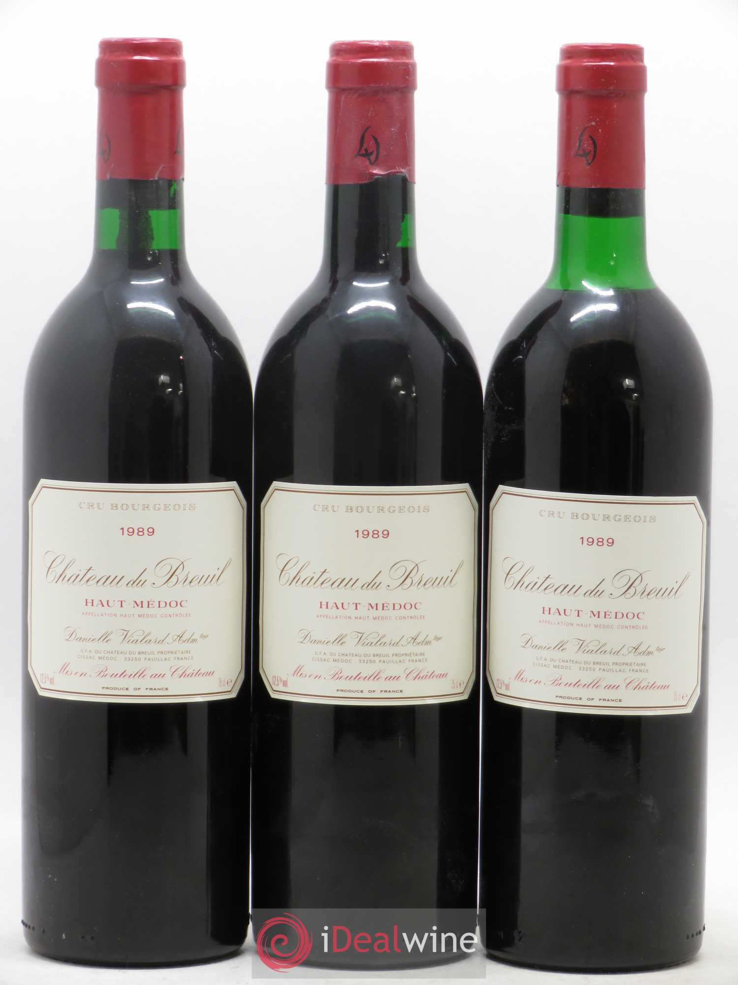 Château du Breuil Cru Bourgeois 1989 - Lot de 12 bouteilles - 3