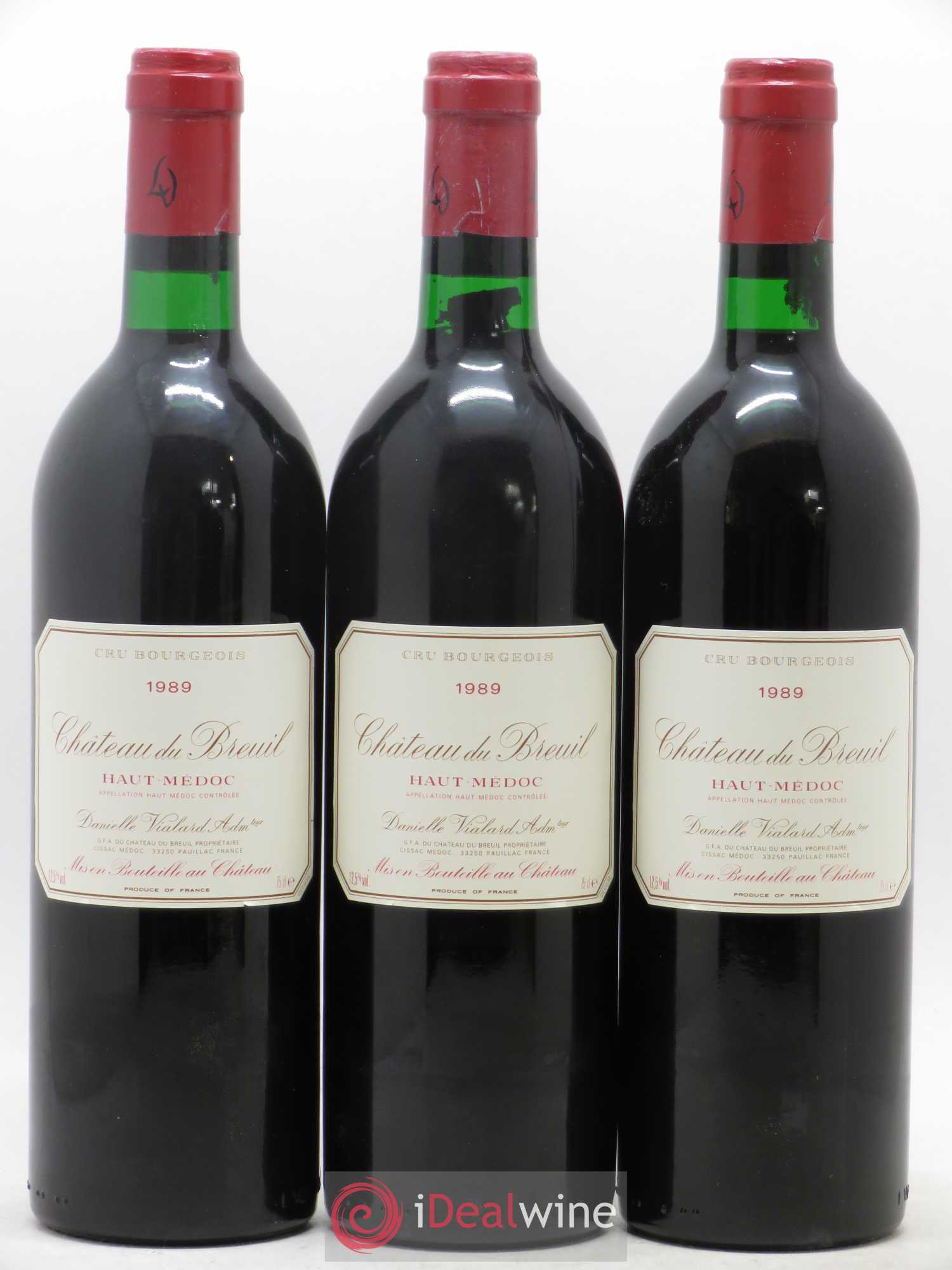 Château du Breuil Cru Bourgeois 1989 - Lot de 12 bouteilles - 4