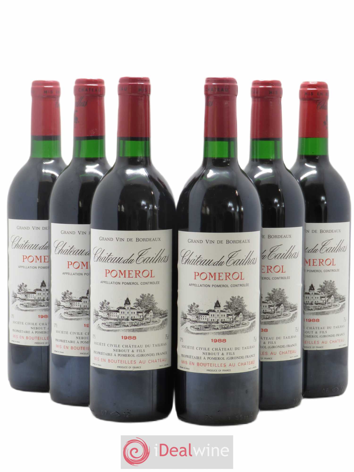 Château du Tailhas 1988 - Lot de 6 bouteilles - 0