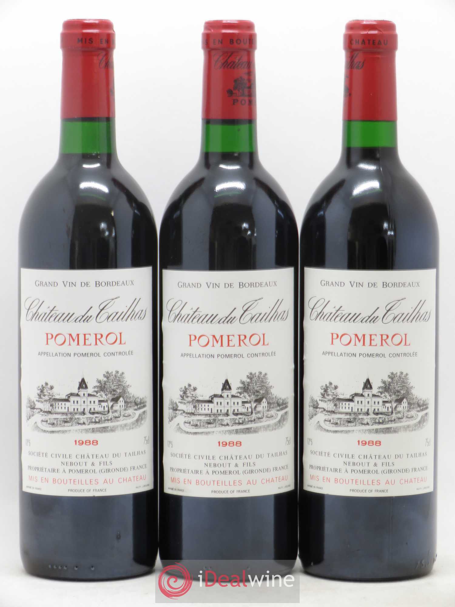 Château du Tailhas 1988 - Lot de 3 bouteilles - 0