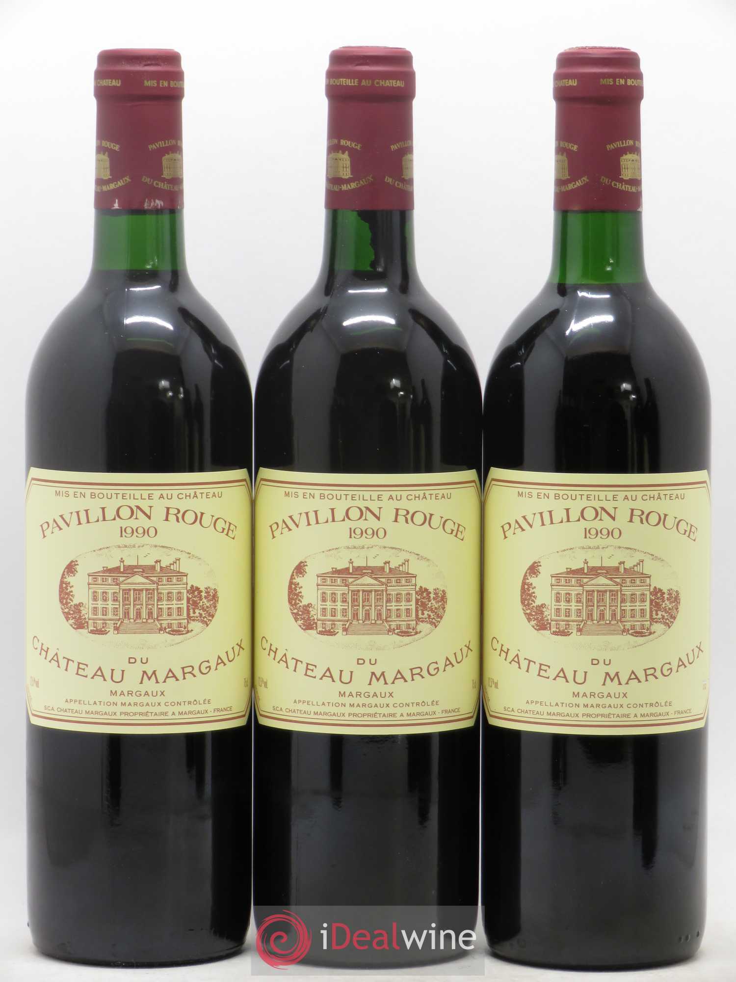 Pavillon Rouge du Château Margaux Second Vin 1990 - Lot de 6 bouteilles - 1
