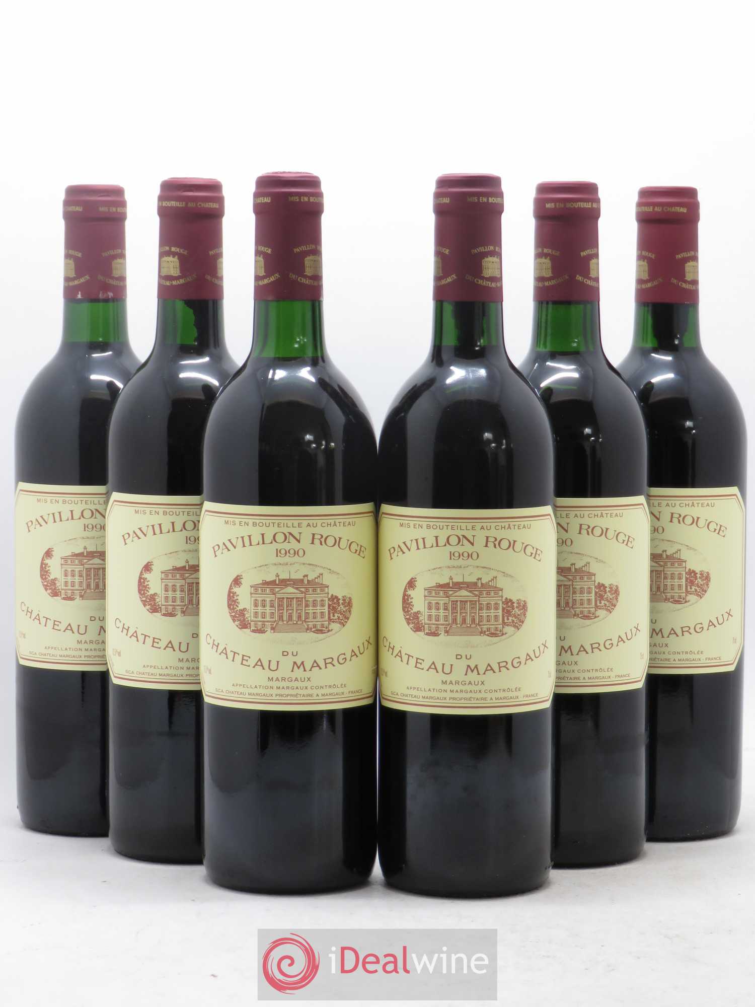 Pavillon Rouge du Château Margaux Second Vin 1990 - Lot de 6 bouteilles - 0