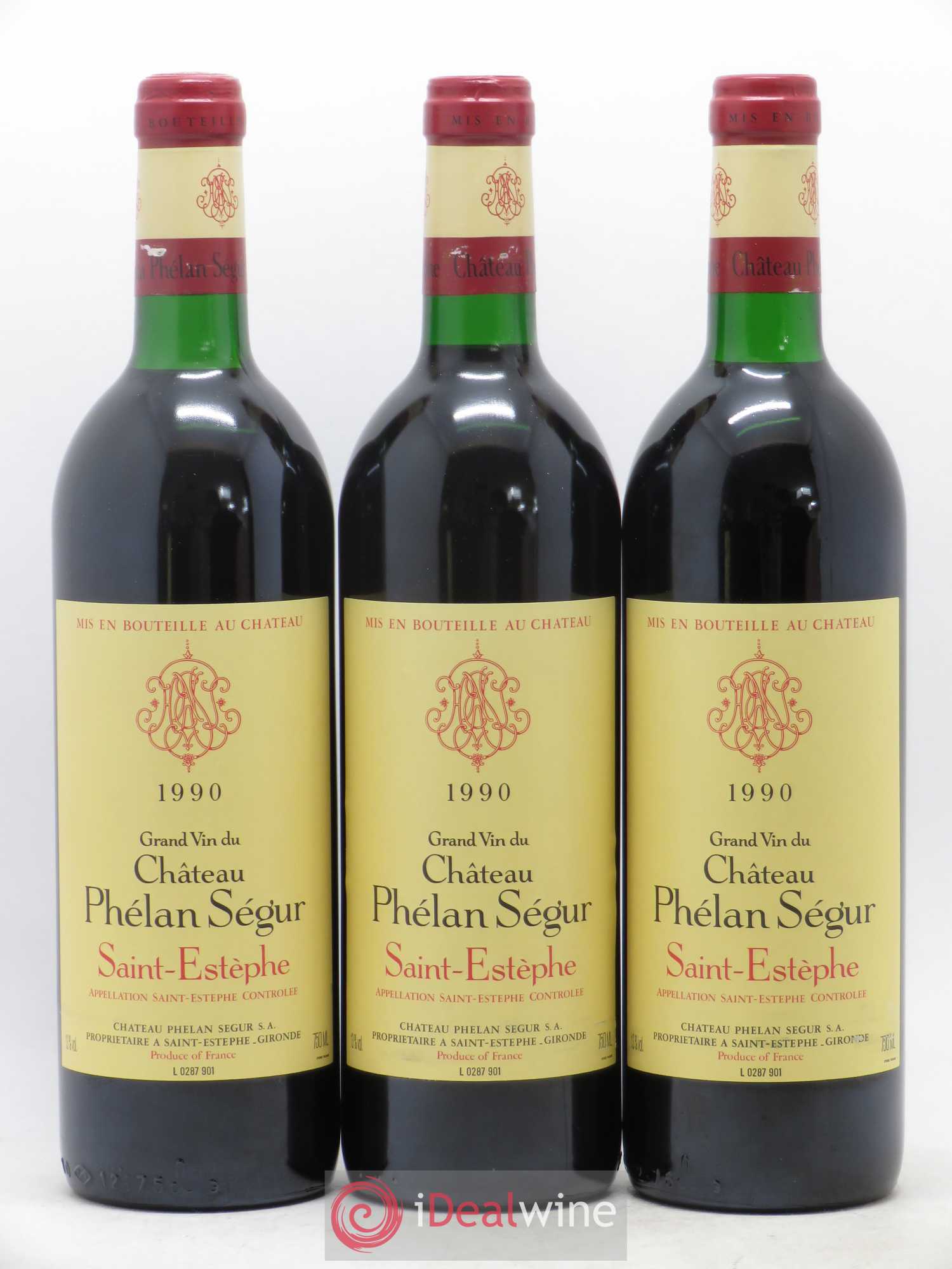 Château Phélan Ségur 1990 - Lot de 12 bouteilles - 2