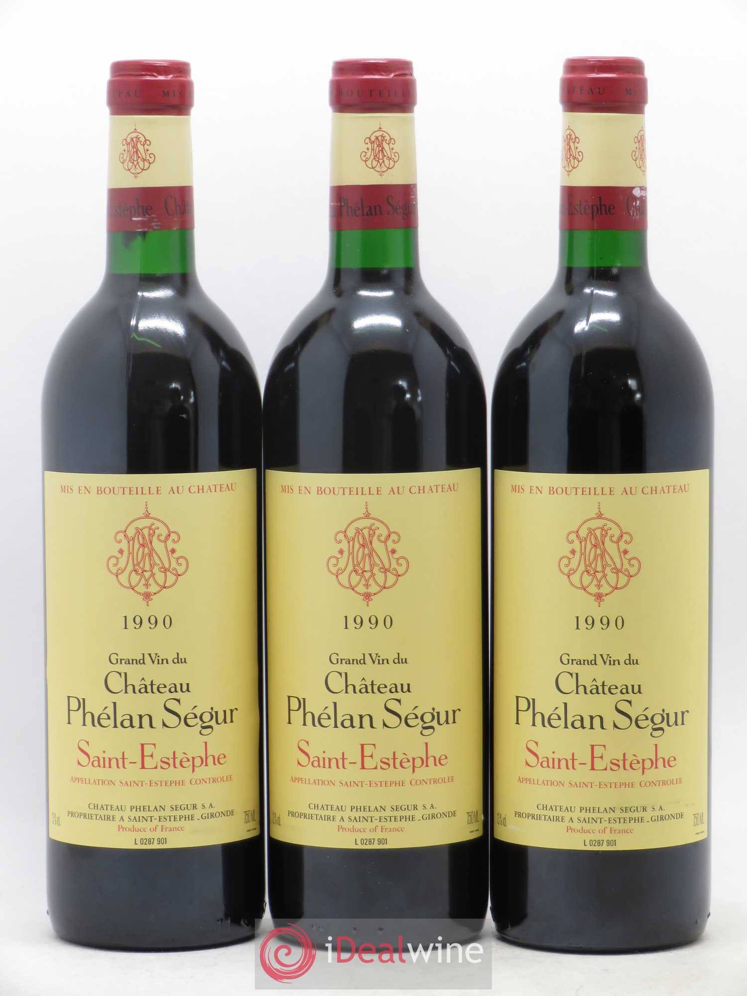 Château Phélan Ségur 1990 - Lot de 12 bouteilles - 4