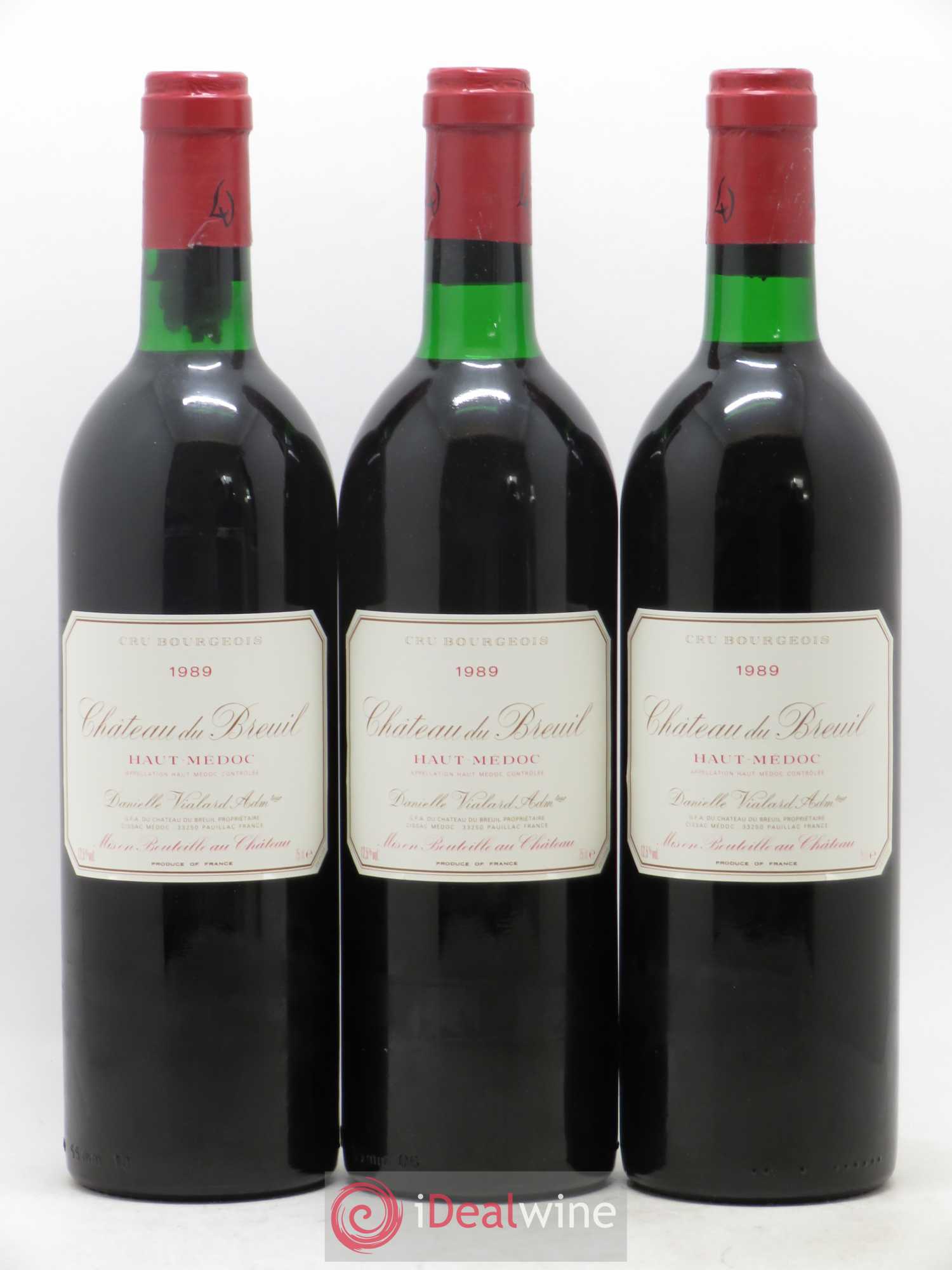Château du Breuil Cru Bourgeois 1989 - Lot de 6 bouteilles - 2