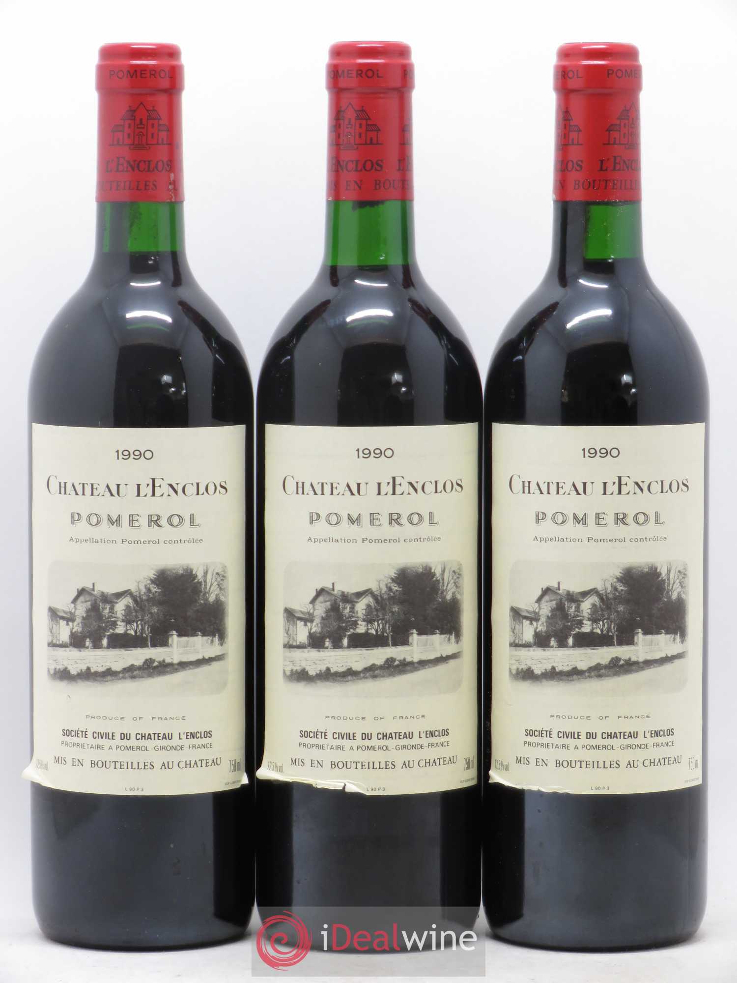 Château l' Enclos 1990 - Lot de 12 bouteilles - 2