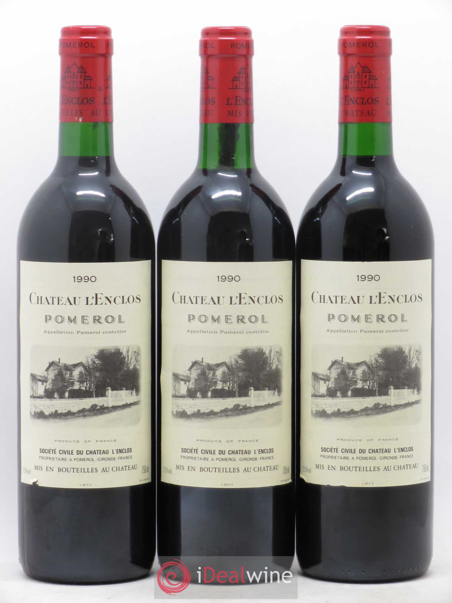 Château l' Enclos 1990 - Lot de 12 bouteilles - 3