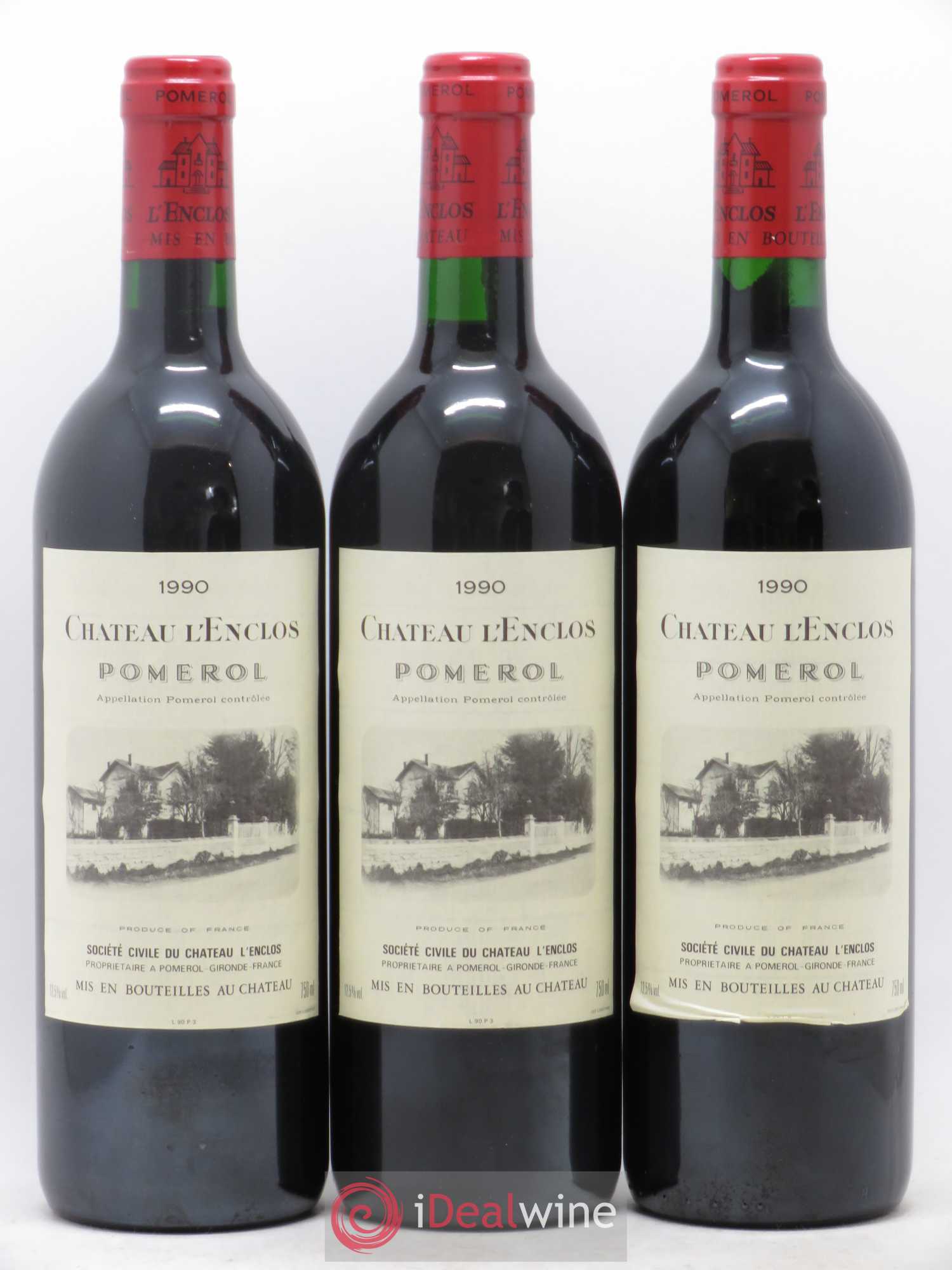 Château l' Enclos 1990 - Lot de 12 bouteilles - 4