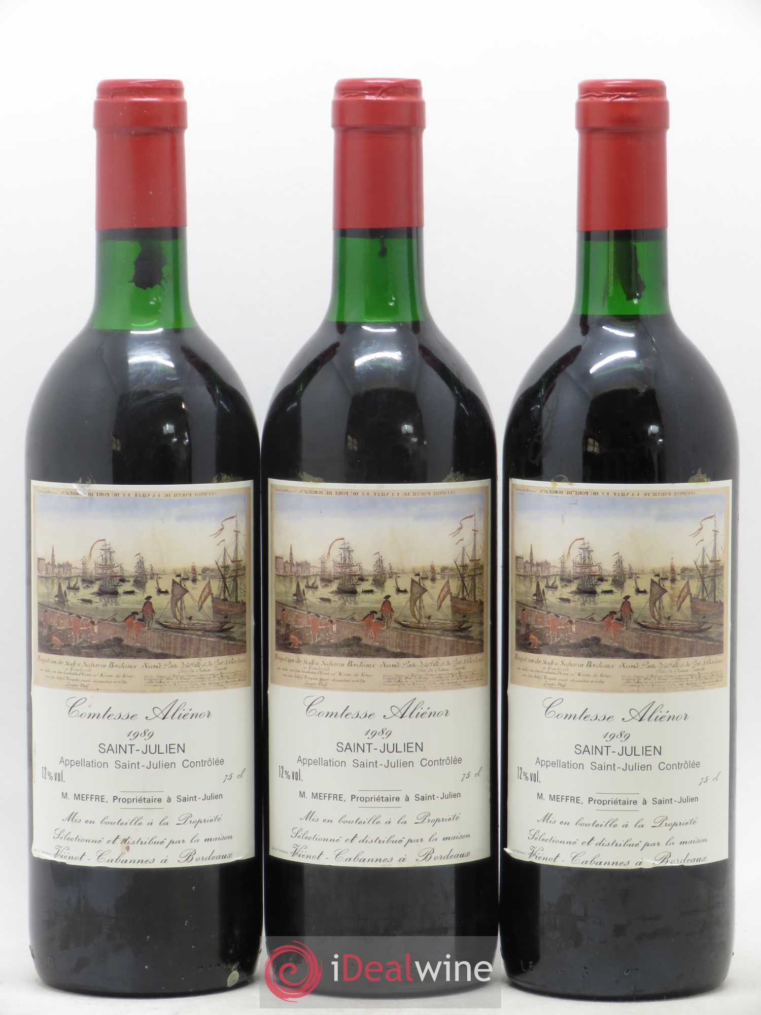 Saint-Julien Comtesse Alienor 1989 - Lot de 12 bouteilles - 1