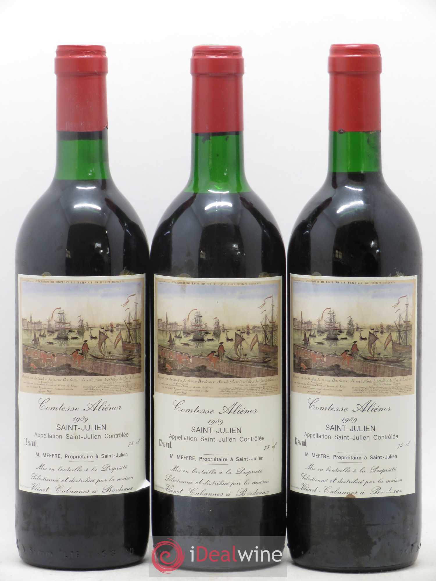 Saint-Julien Comtesse Alienor 1989 - Lot de 12 bouteilles - 2