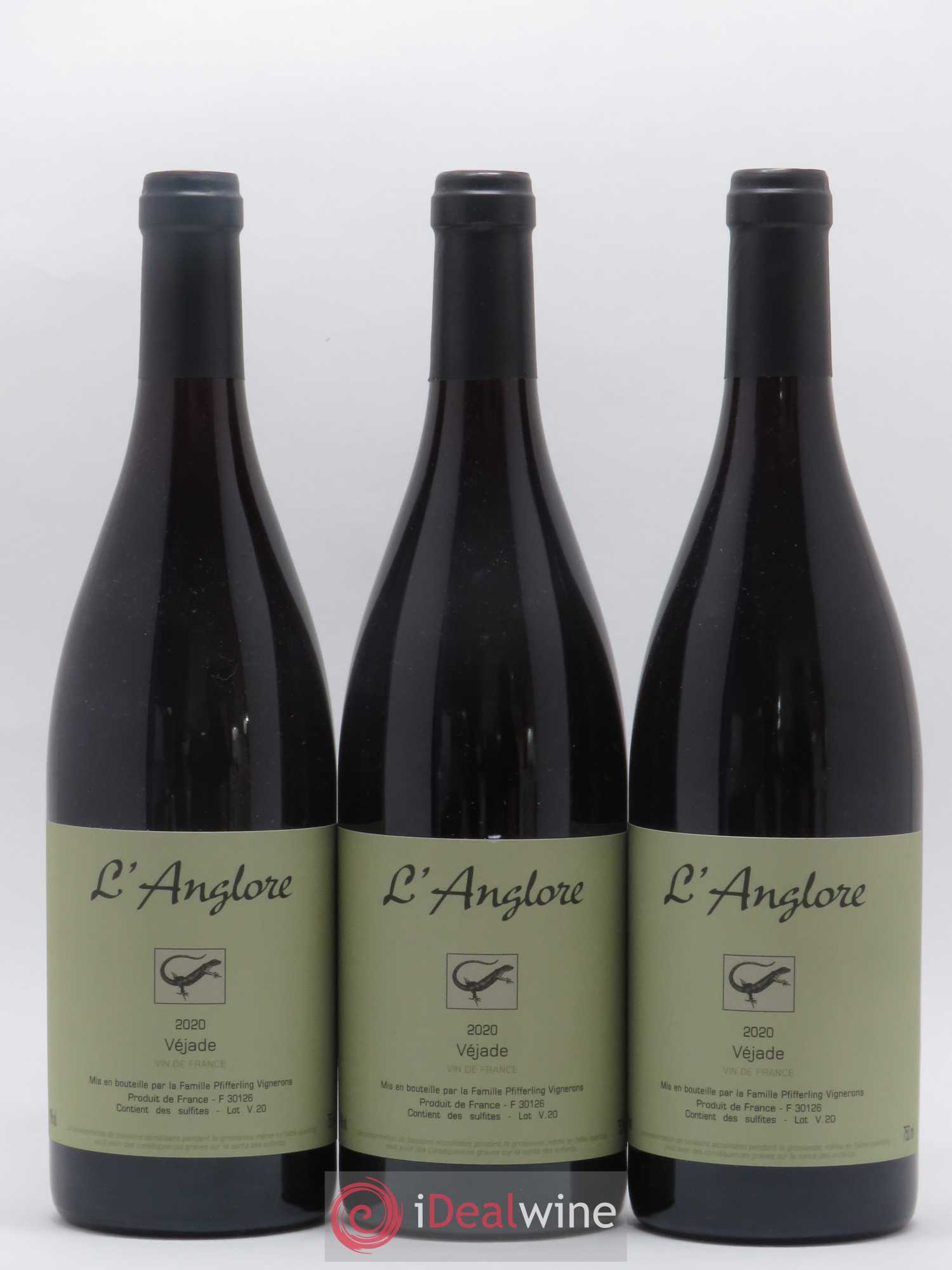 Vin de France Véjade L'Anglore (sans prix de réserve) 2020 - Lot de 3 bouteilles - 0