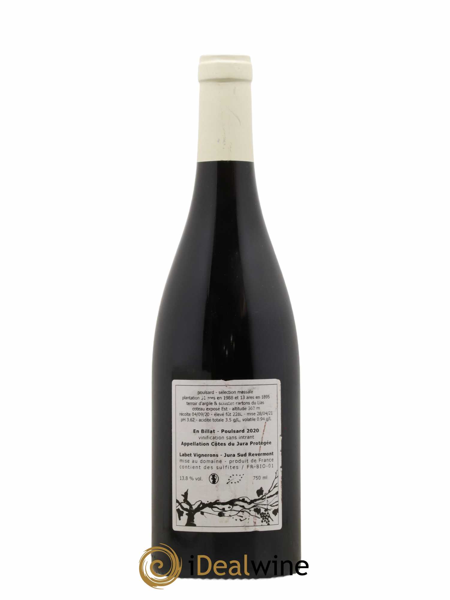 Côtes du Jura Poulsard En Billat Romain - Julien - Charline Labet (sans prix de réserve) 2020 - Lot de 1 bouteille - 1