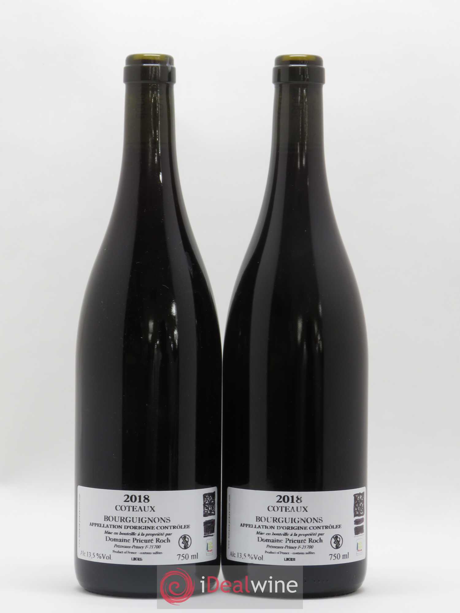 Coteaux Bourguignons Prieuré Roch (sans prix de réserve) 2018 - Lot de 2 bouteilles - 1